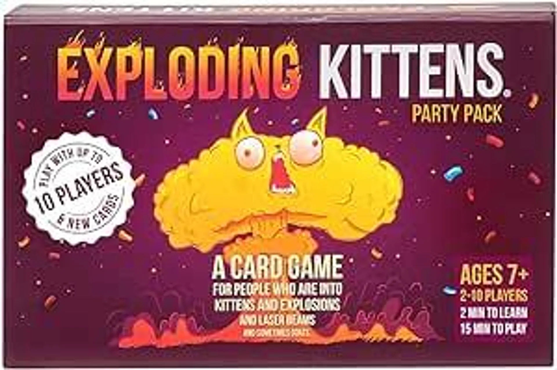 Exploding Kittens Party Pack - Card Games for Adults Teens & Kids - Fun Family Games - A Russian Roulette Card