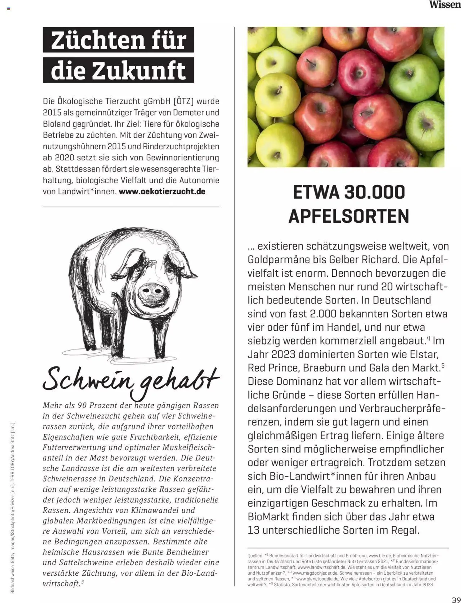 Denns BioMarkt KREO Magazin von 15. April bis 31. Dezember 2024 - Flugblätt seite  39