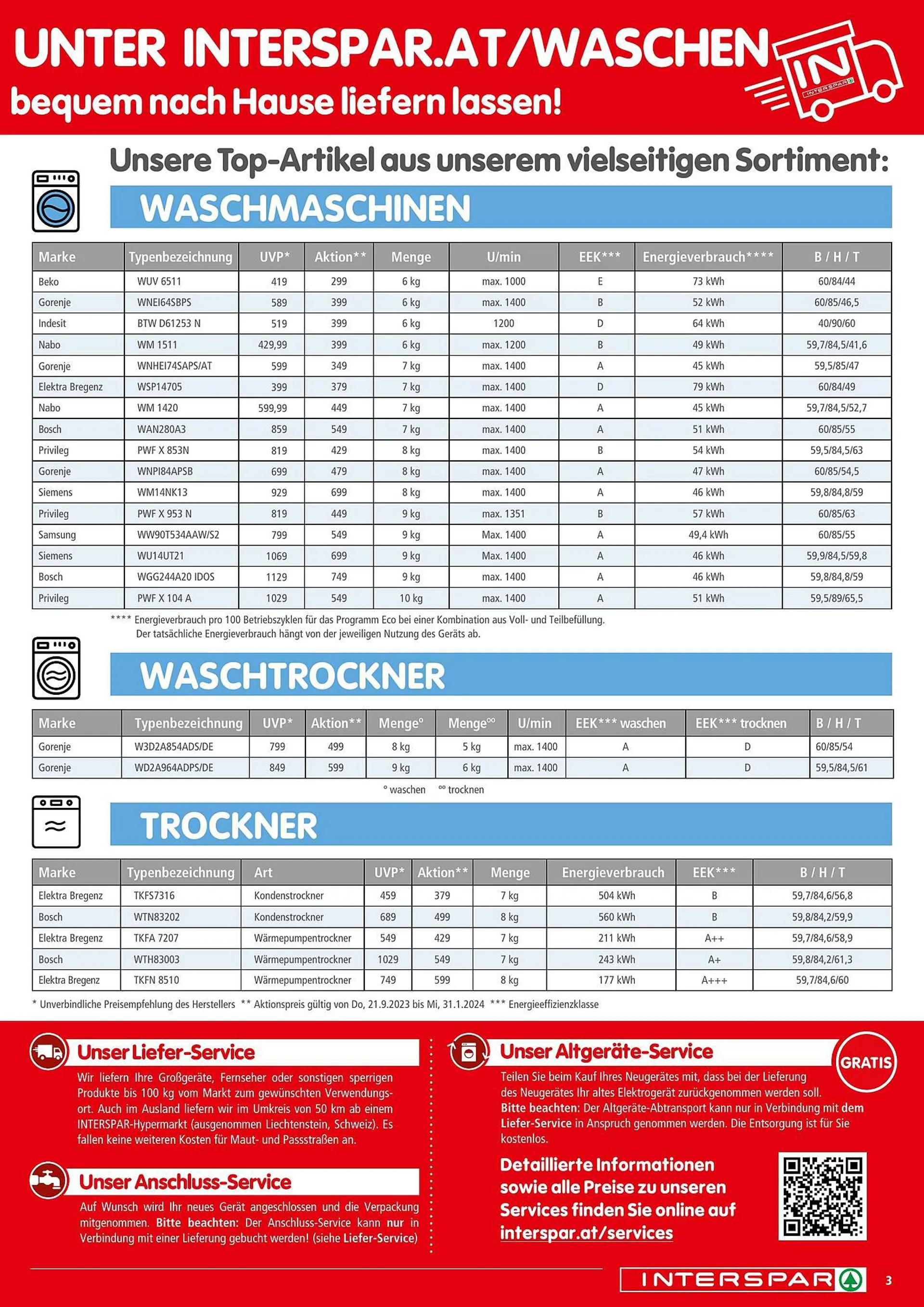 Interspar Flugblatt von 21. September bis 3. Oktober 2023 - Flugblätt seite  3