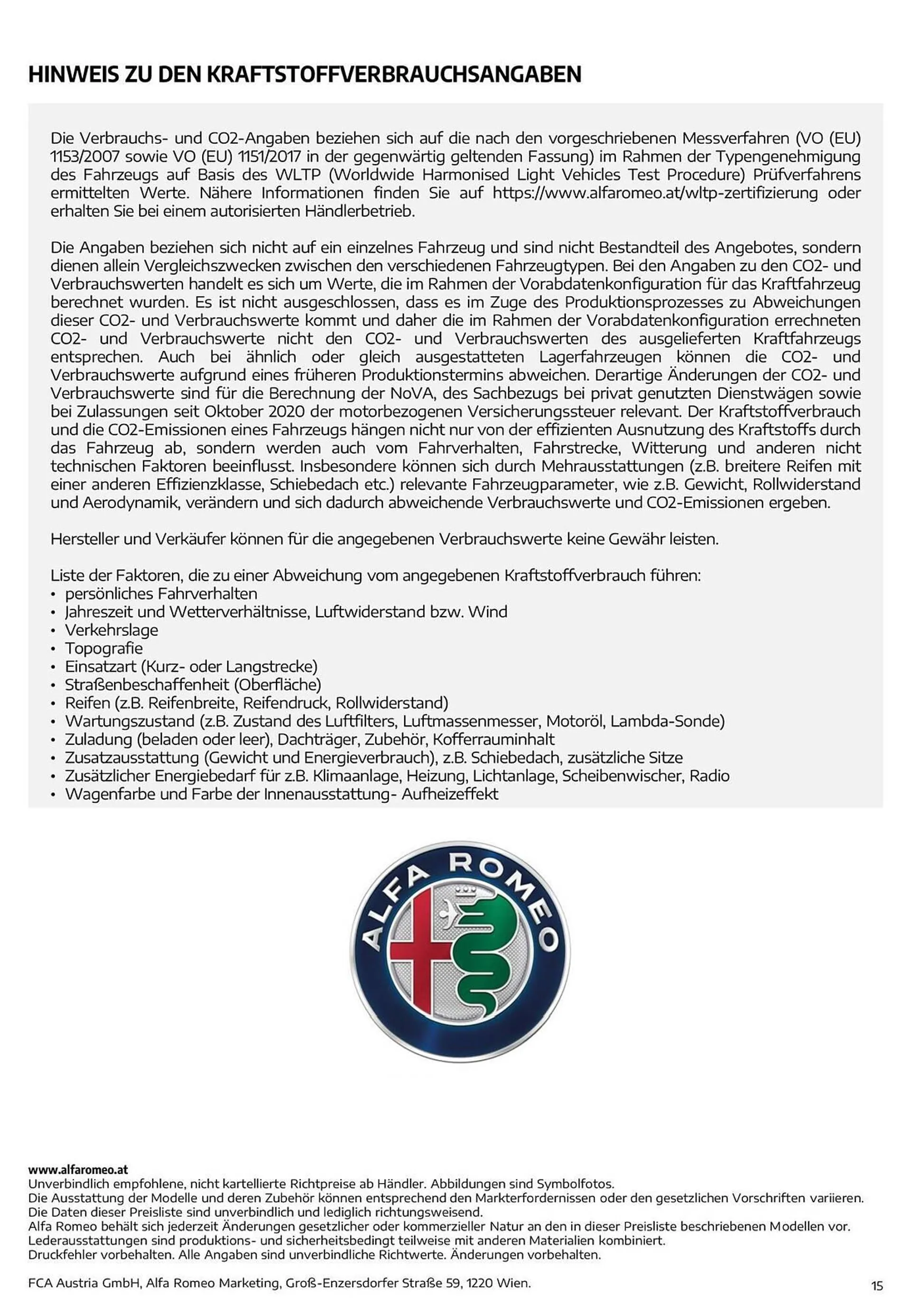 Alfa Romeo Stelvio Flugblatt von 29. März bis 29. März 2025 - Flugblätt seite  15