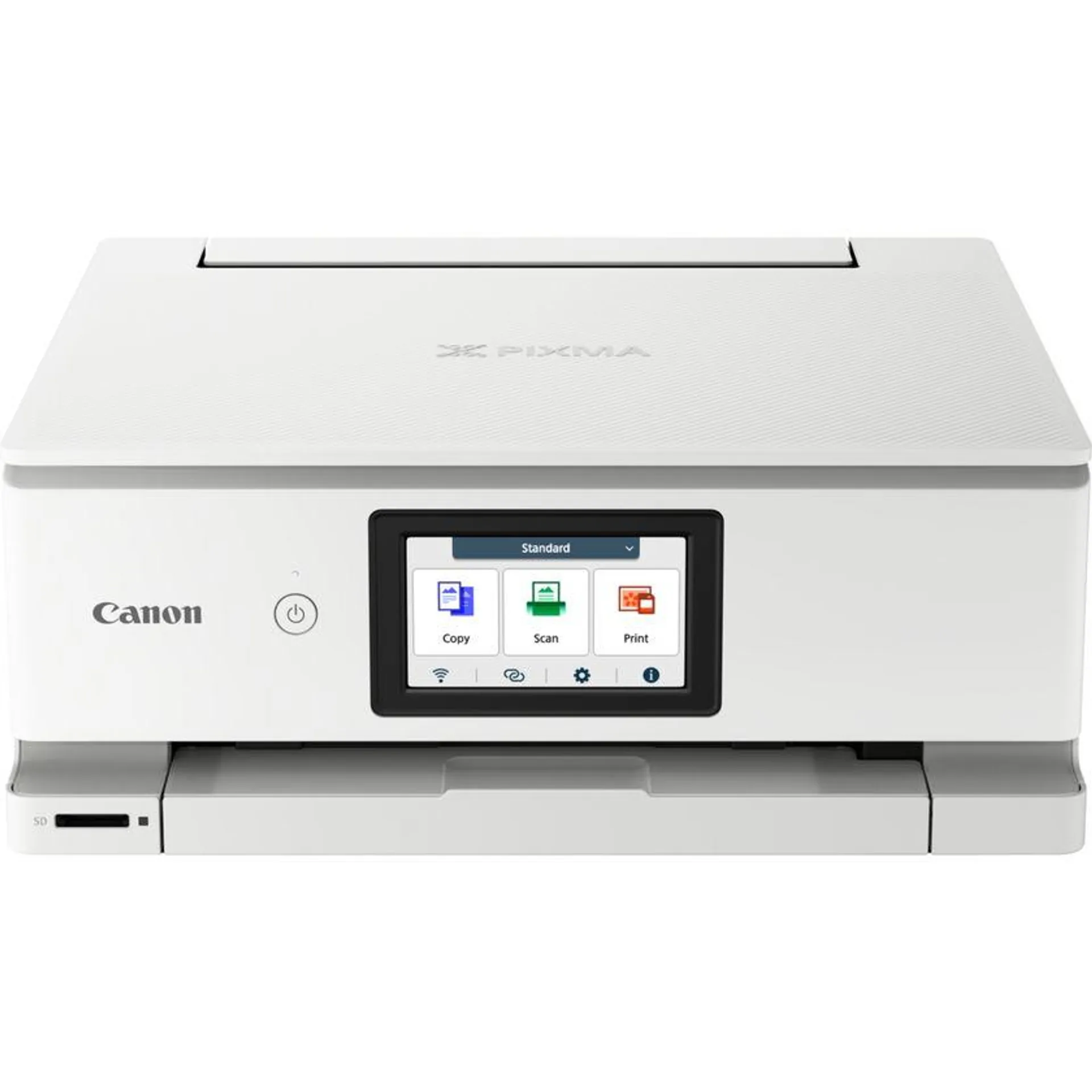 Impresora fotográfica de inyección de tinta en color multifunción e inalámbrica Canon PIXMA TS8751, en blanco