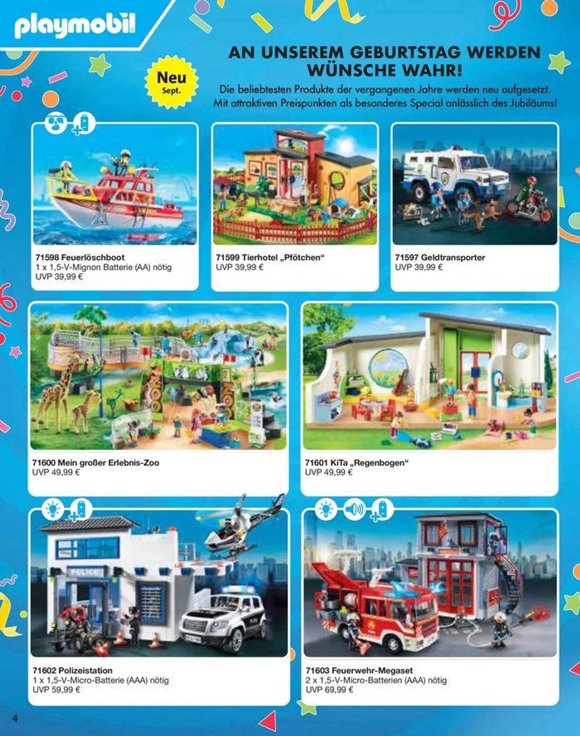 50 Years Of Playmobil von 9. Juli bis 31. Dezember 2024 - Flugblätt seite  4