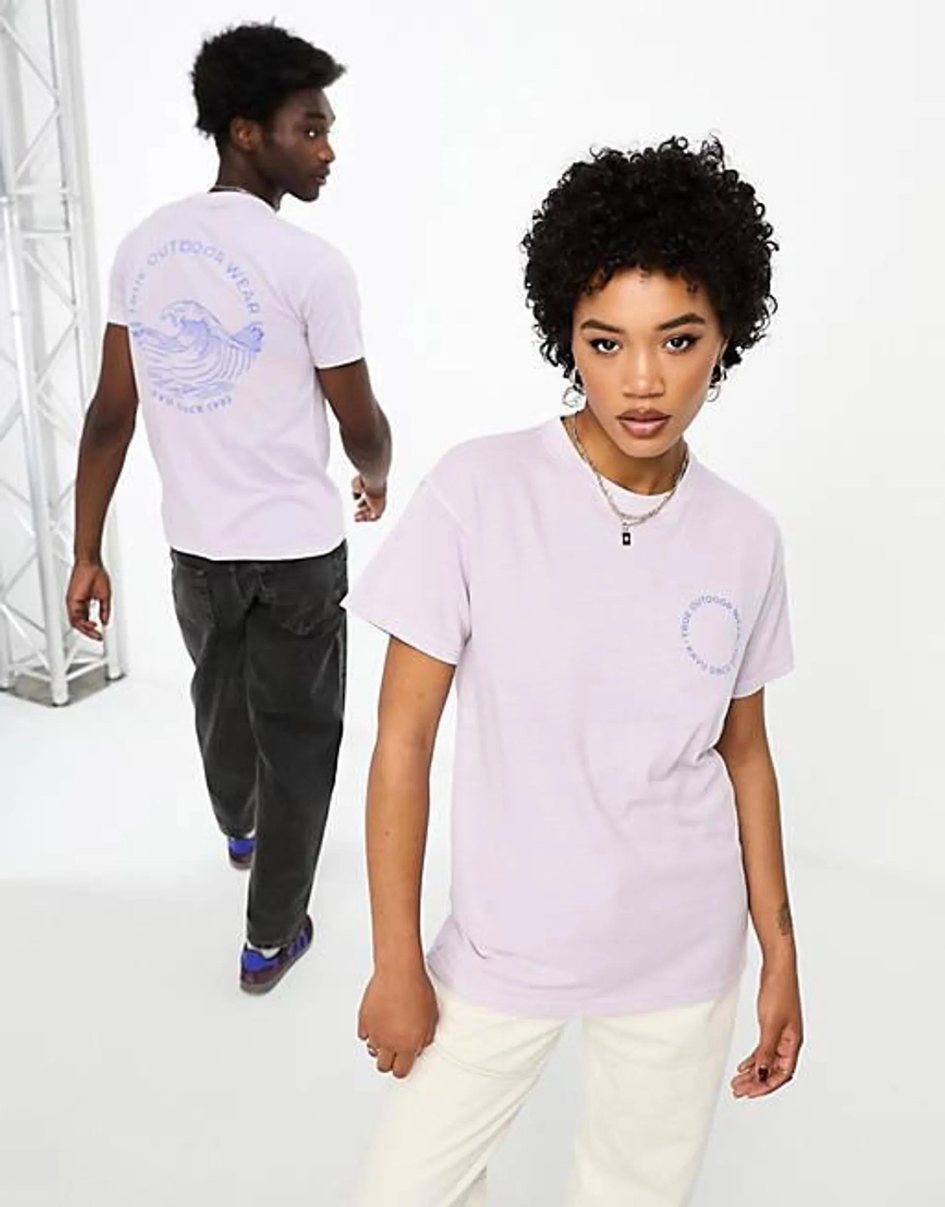 Kavu Unisex Breaker t-shirt in lilac
