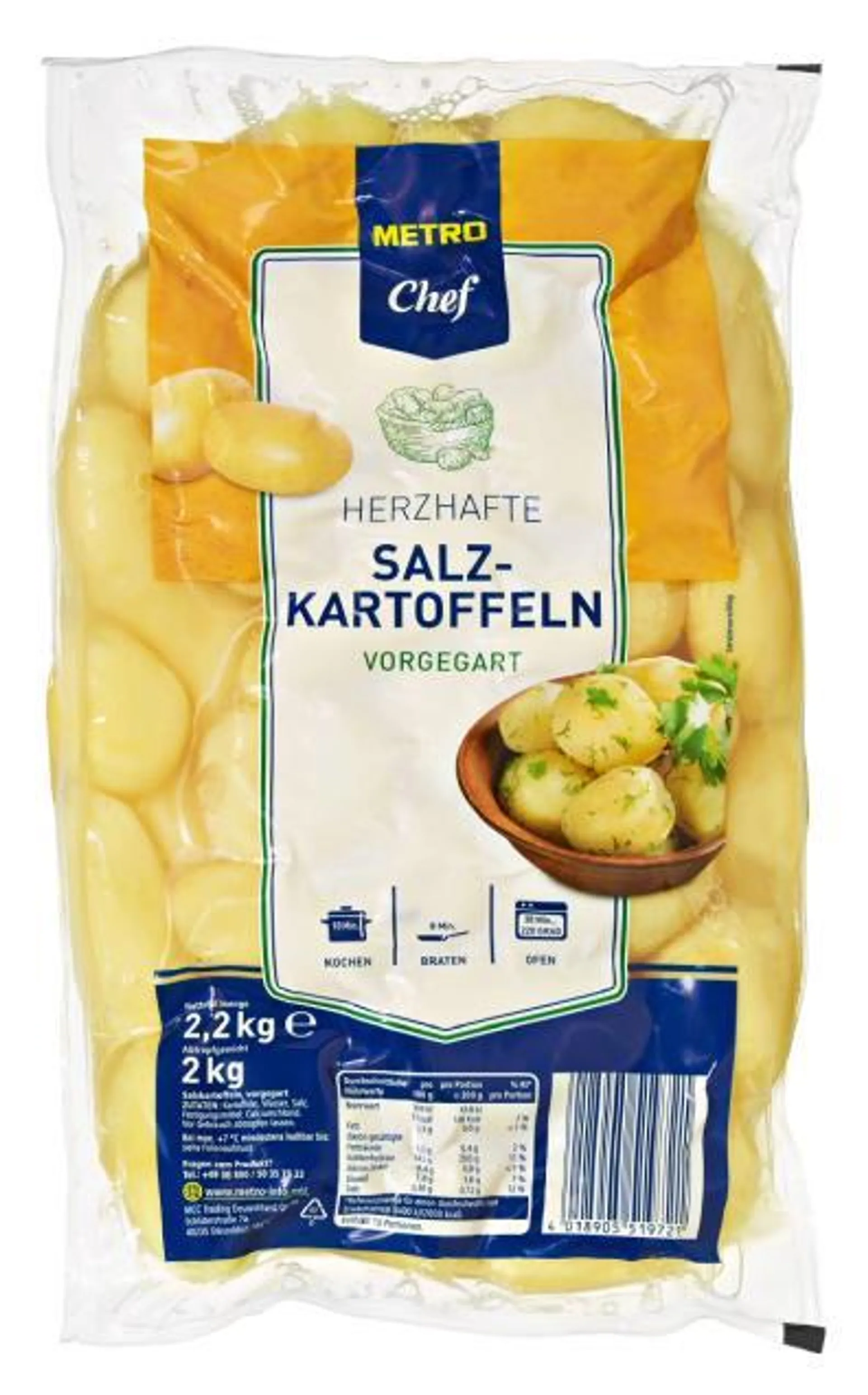 Salzkartoffeln gegart Deutschland