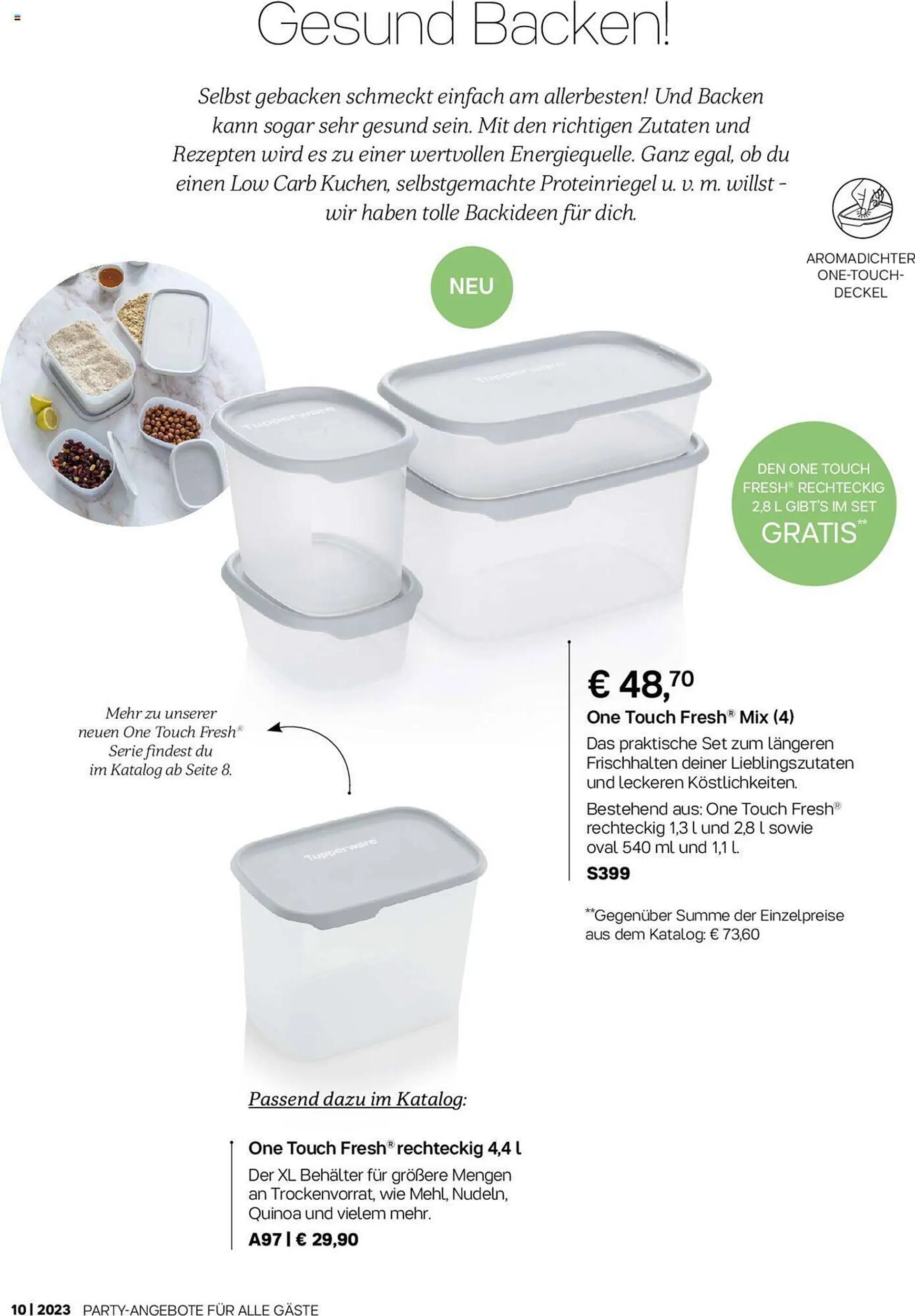 Tupperware Flugblatt von 2. Oktober bis 5. November 2023 - Flugblätt seite  3