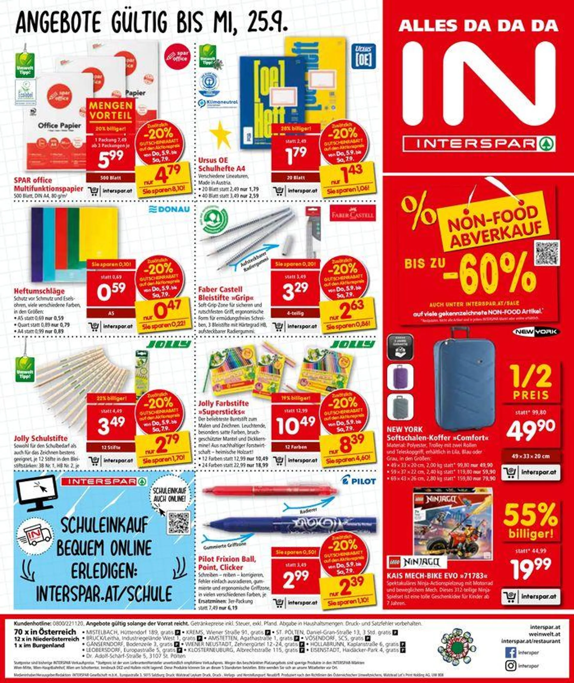 Interspar flugblatt von 3. September bis 17. September 2024 - Flugblätt seite  20