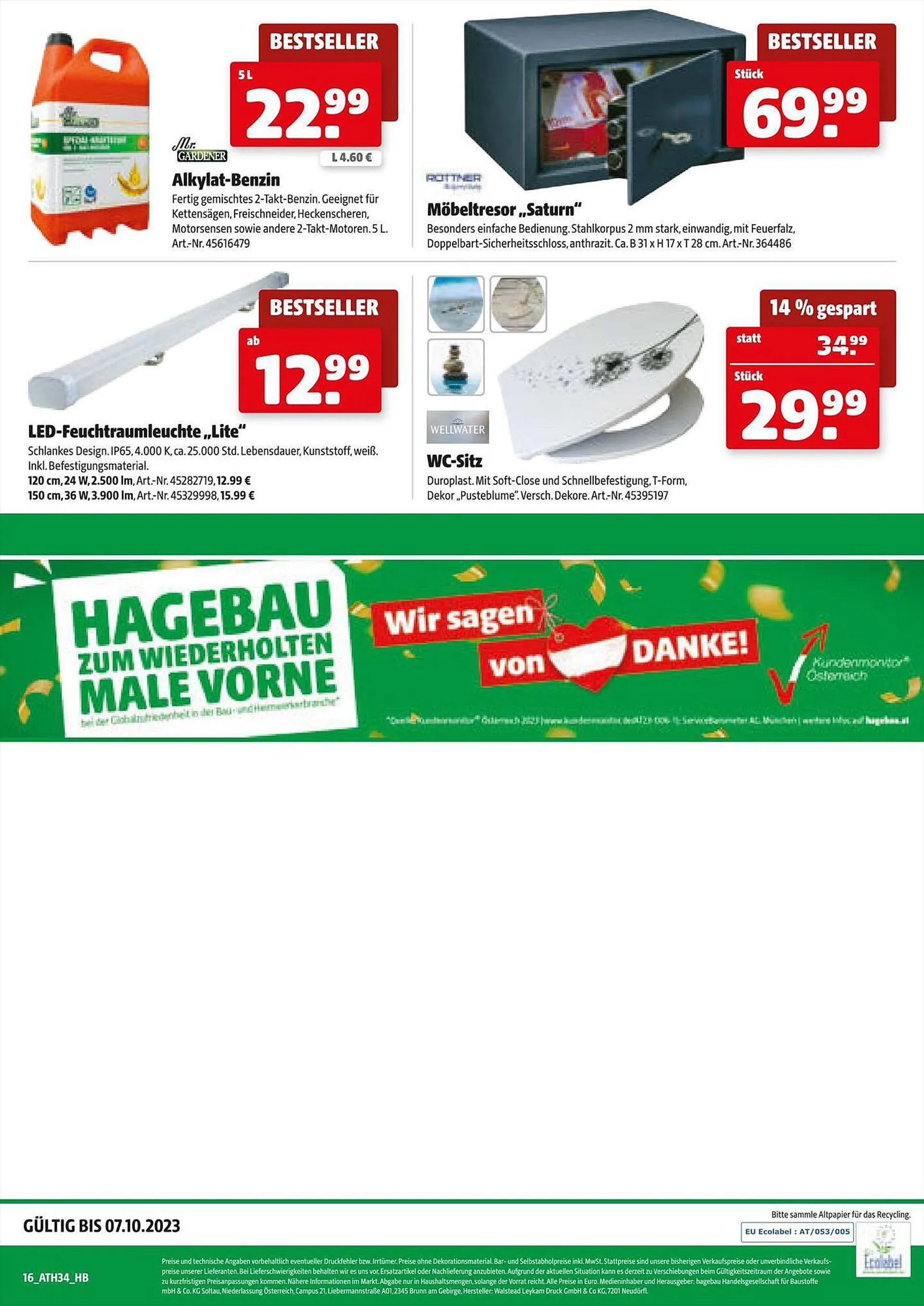 Der Grissemann Flugblatt von 27. September bis 7. Oktober 2023 - Flugblätt seite  16