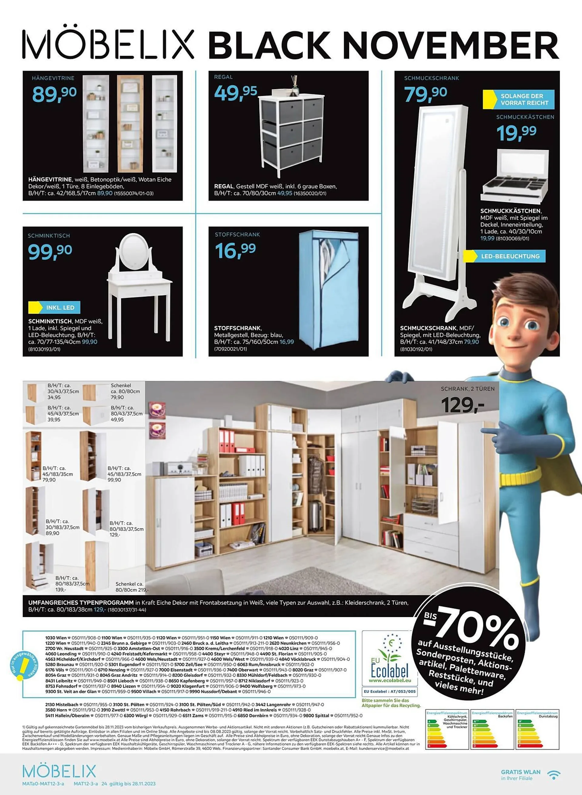 Möbelix Flugblatt von 19. November bis 28. November 2023 - Flugblätt seite  24
