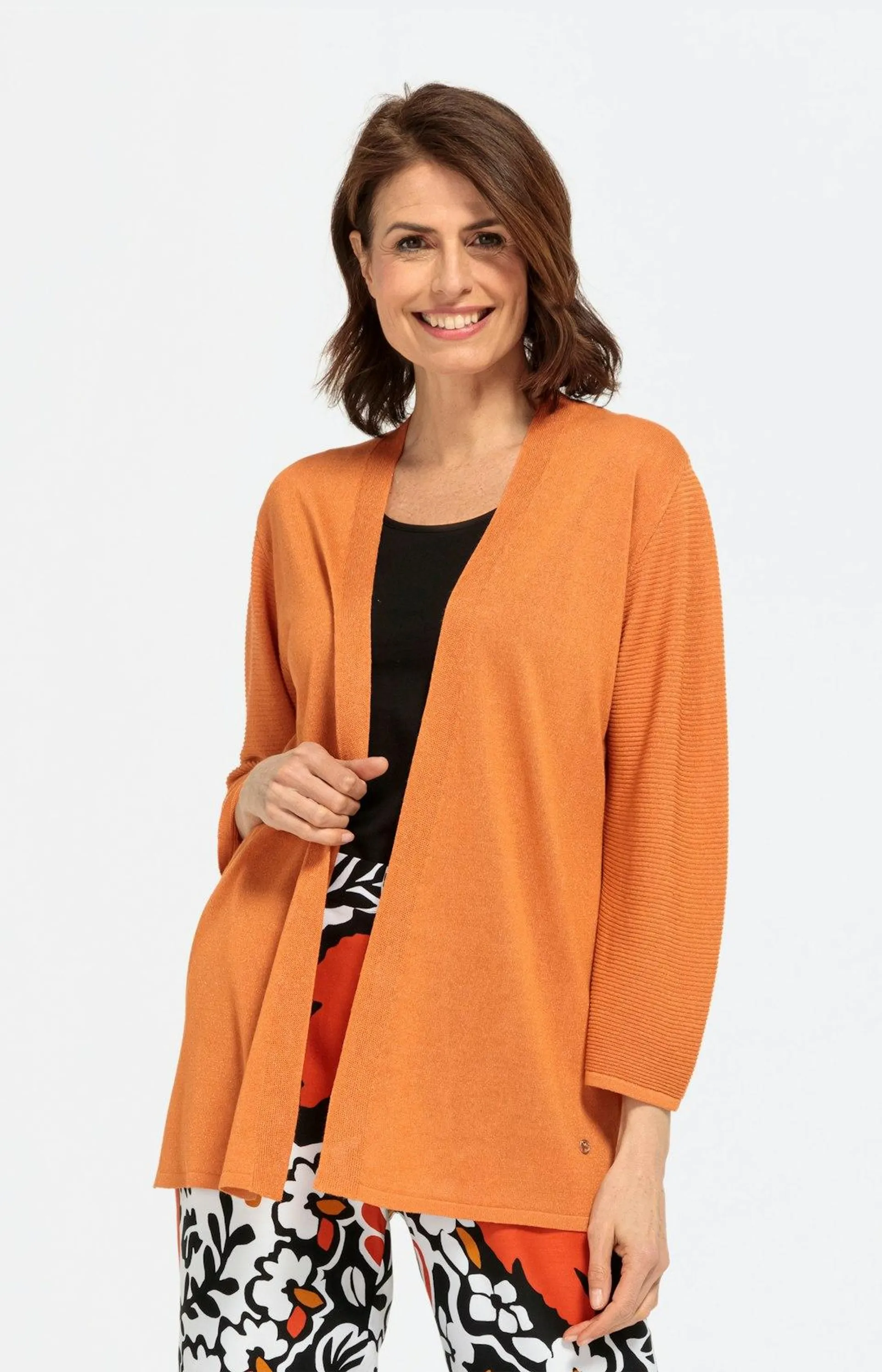 Offener Cardigan mit 7/8-Ärmel