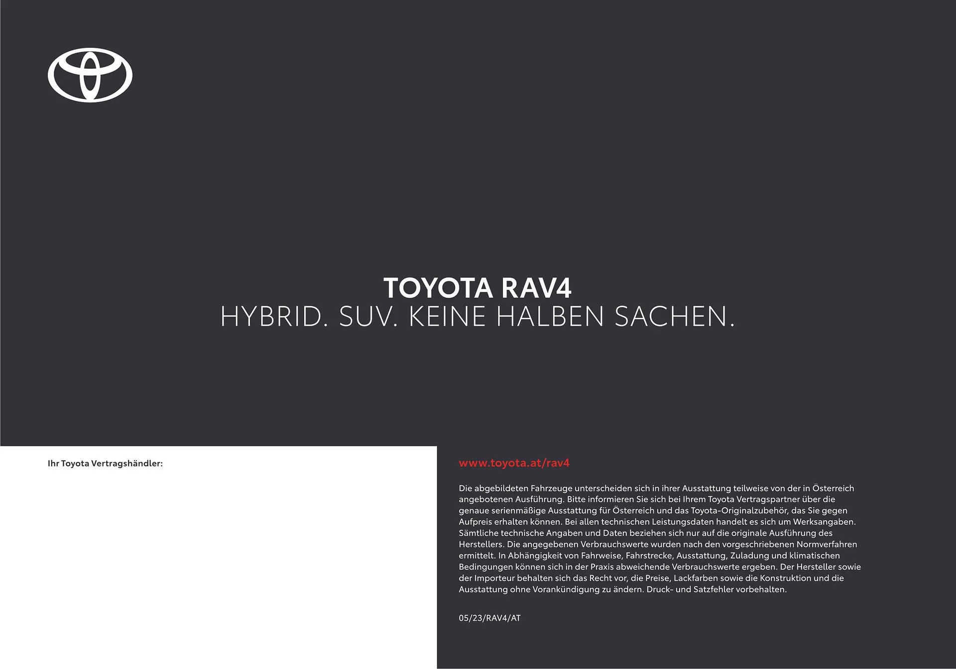 Toyota RAV4 Flugblatt von 11. Juli bis 9. Jänner 2025 - Flugblätt seite  52