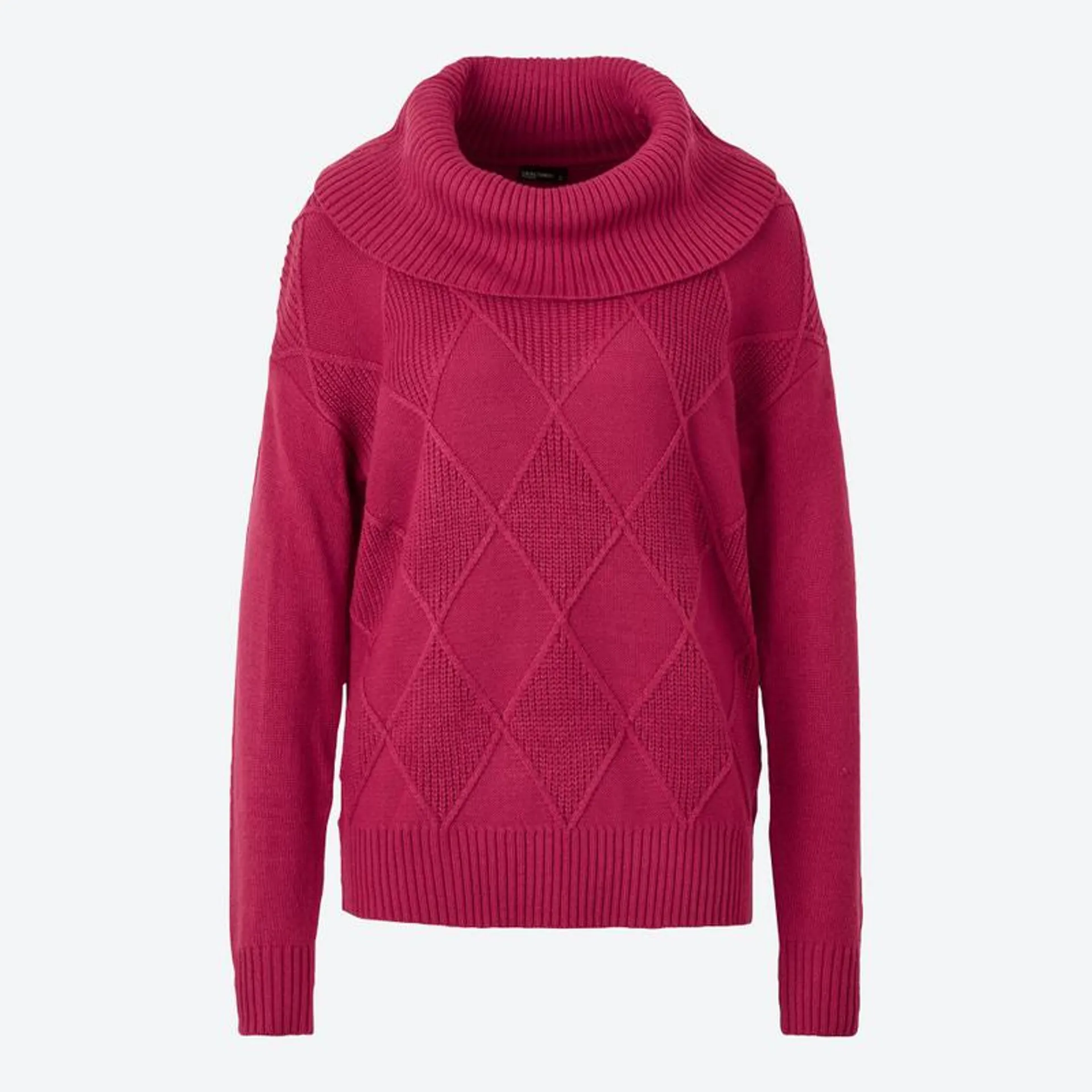 Damen-Pullover mit Rautenmuster