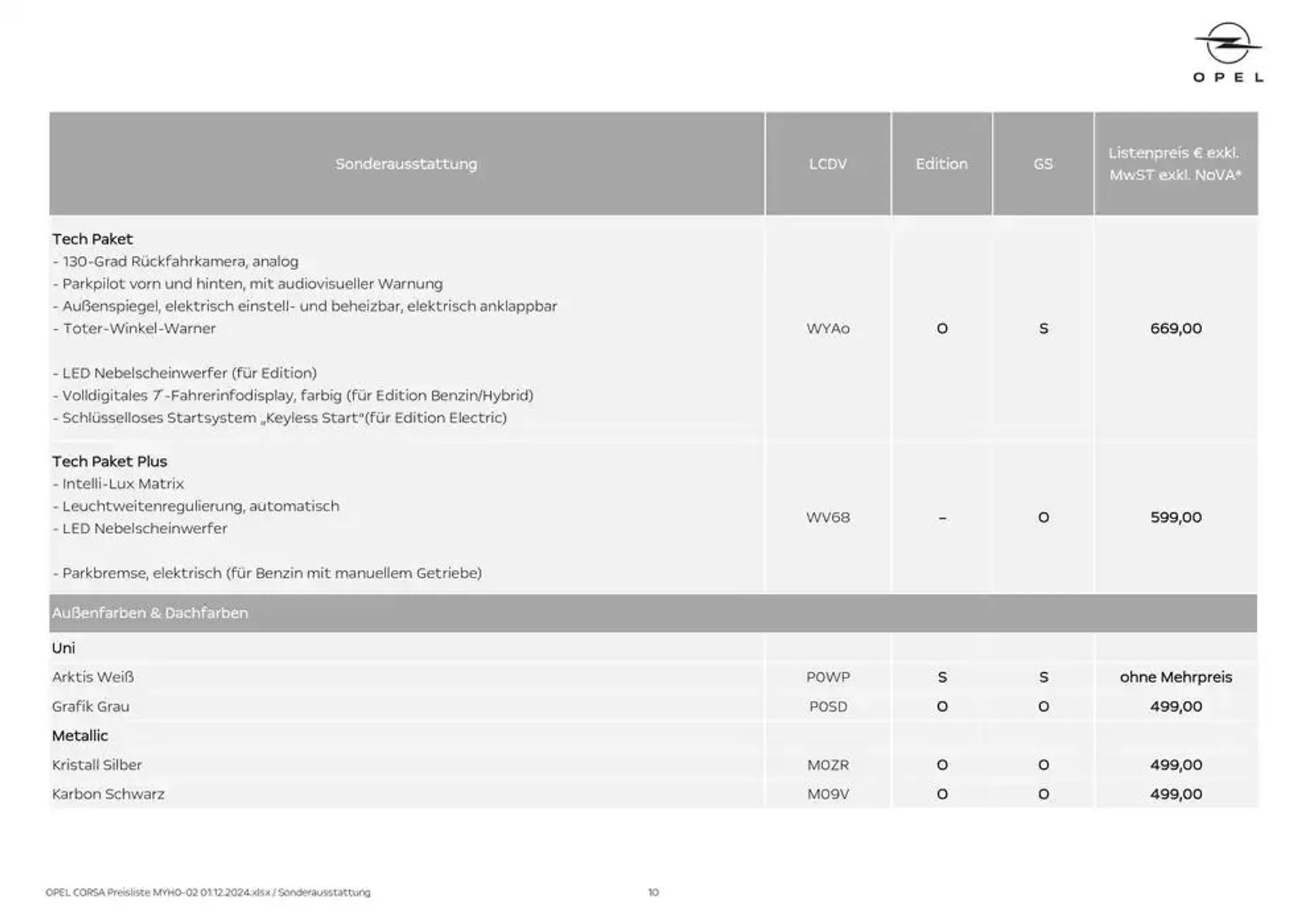 Opel -  von 30. November bis 14. Dezember 2024 - Flugblätt seite  10