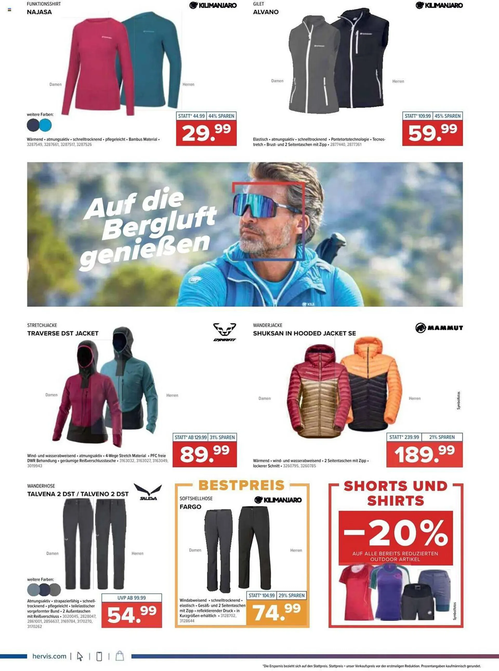 Hervis Flugblatt von 25. September bis 1. Oktober 2023 - Flugblätt seite  2