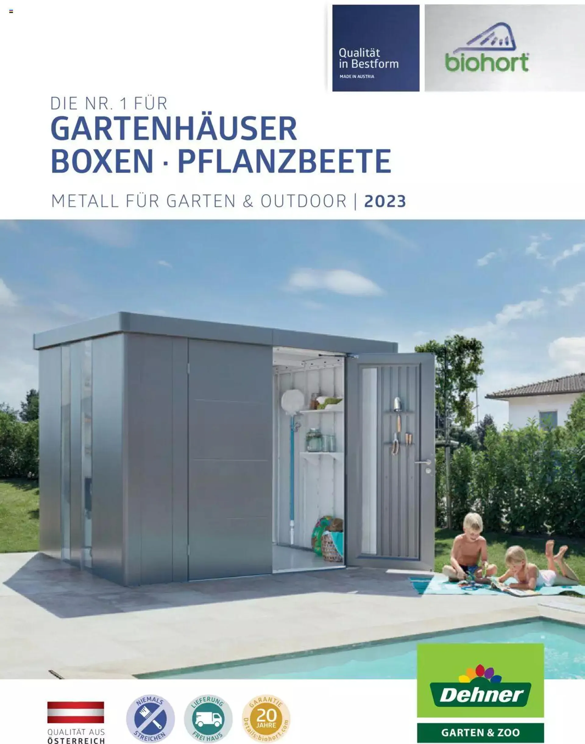 Dehner - Biohort Katalog Metall für Garten & Terrasse - 0