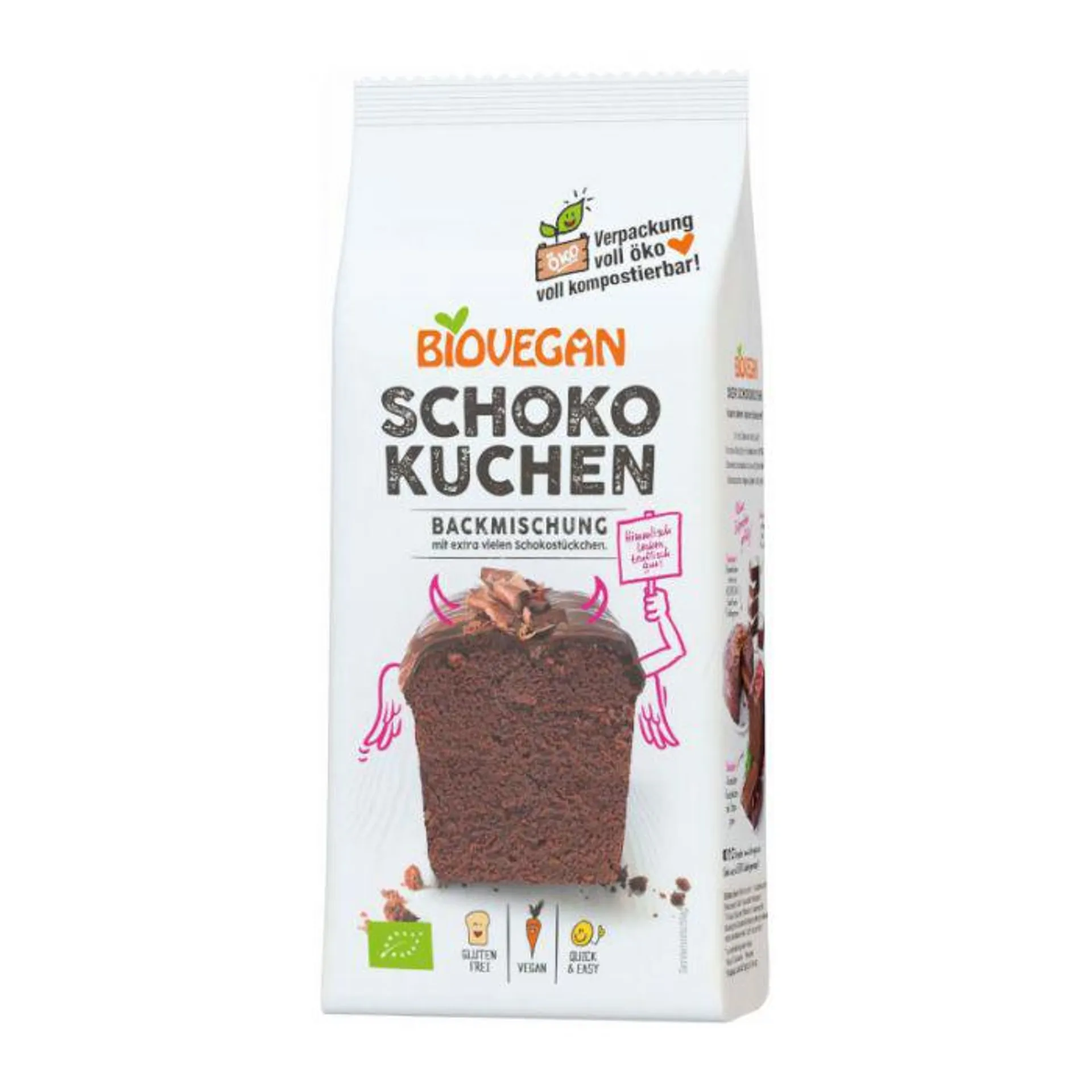 Biovegan Schokokuchen Backmischung 380g