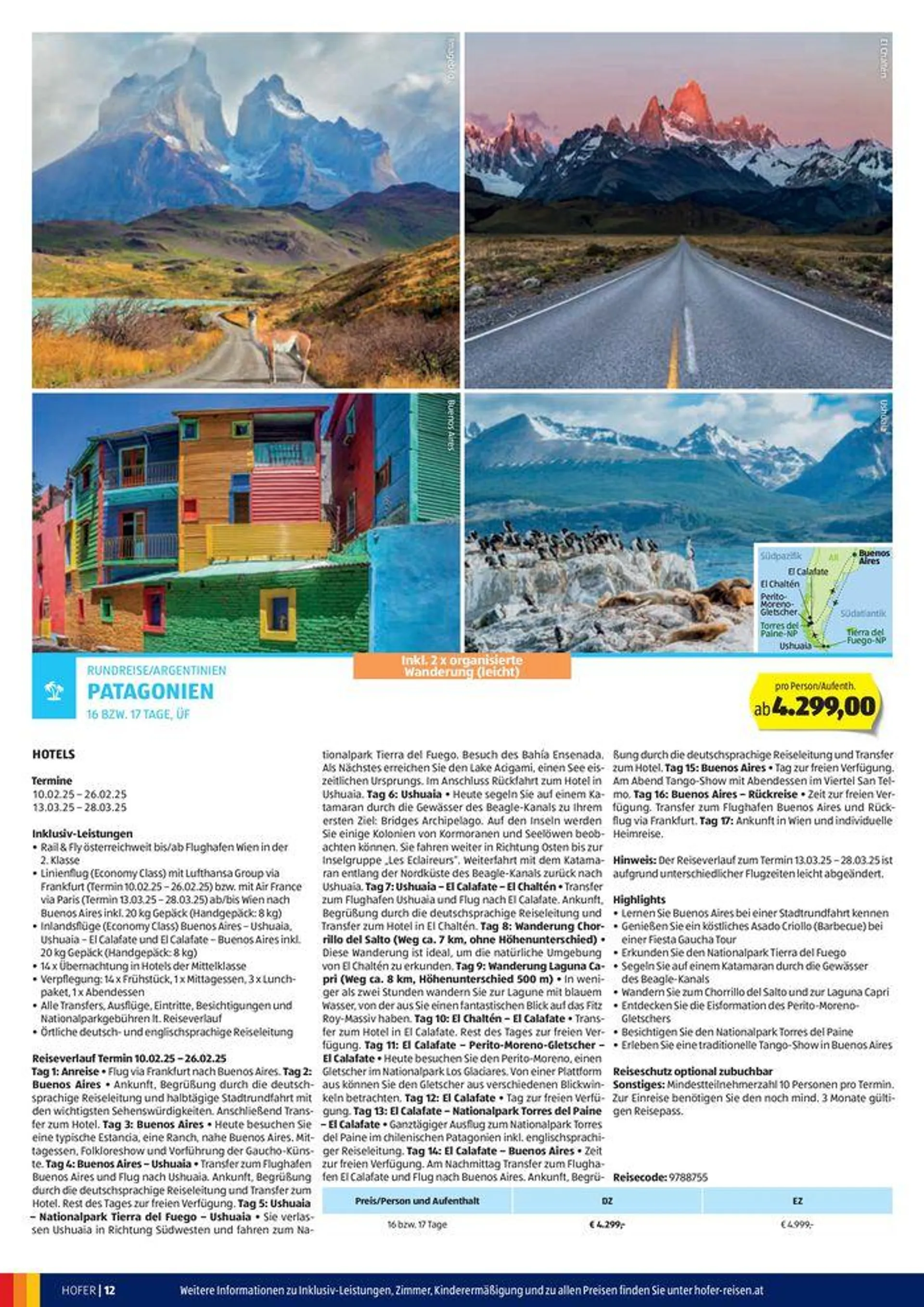 Blättern Sie online im HOFER REISEN Katalog von 1. August bis 15. August 2024 - Flugblätt seite  12
