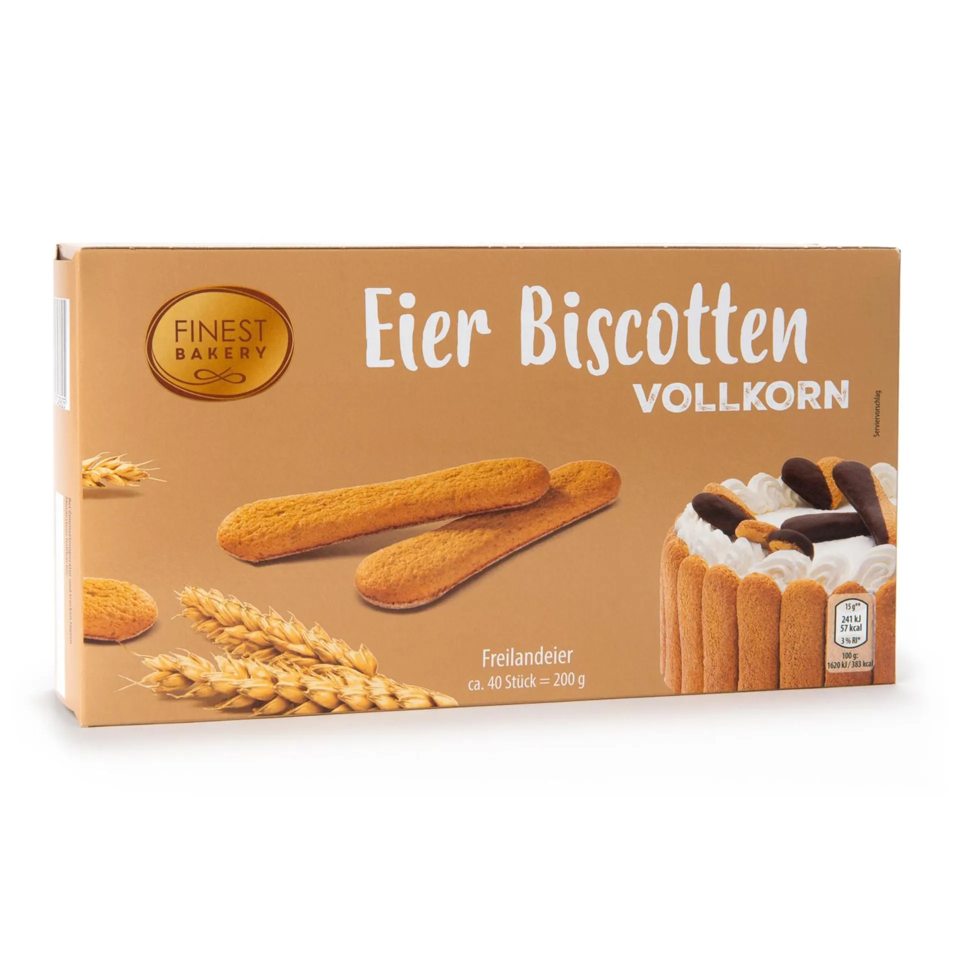 FINEST BAKERY Freilandeier-Biskotten, Vollkorn