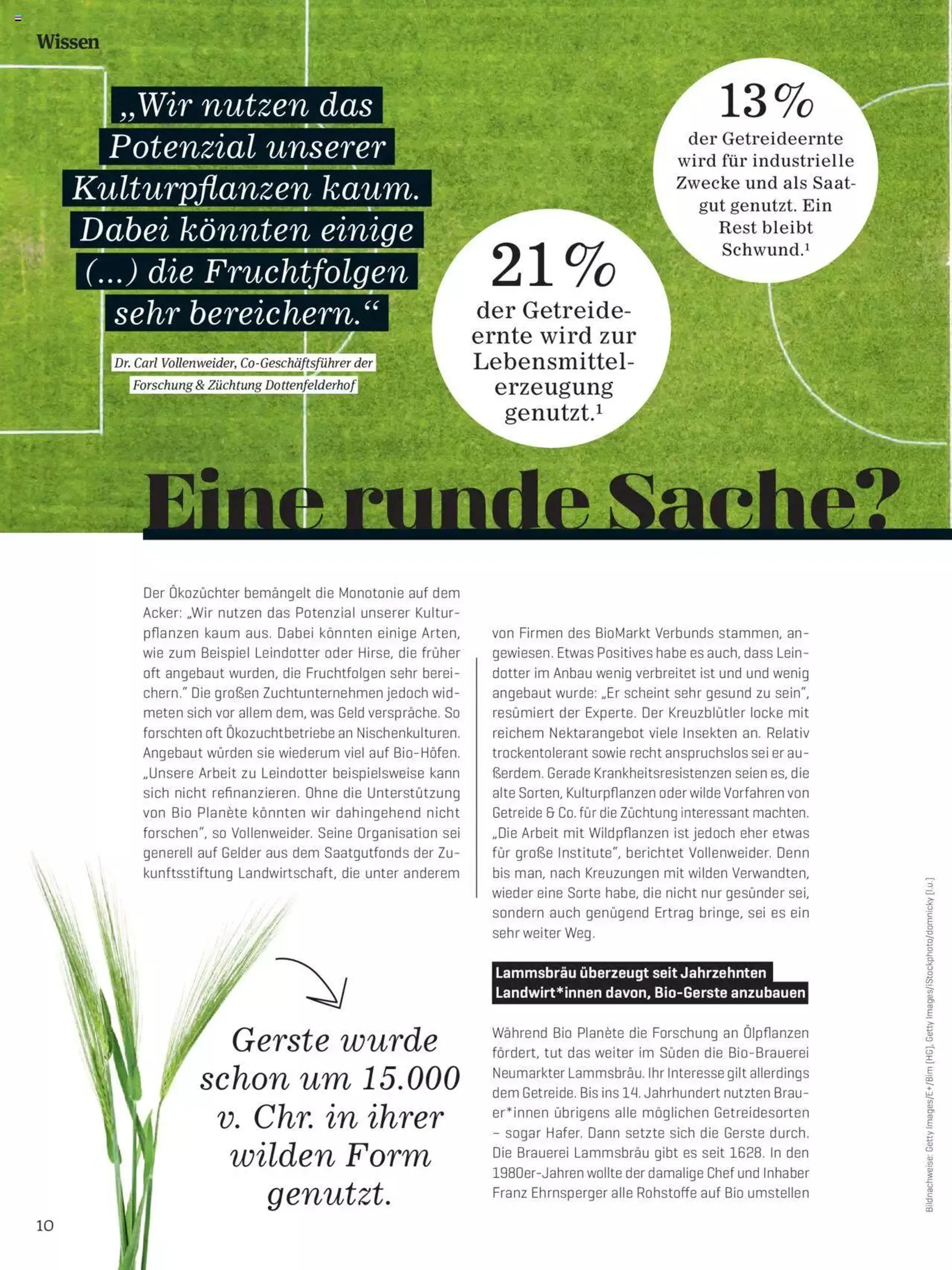 Denns BioMarkt KREO Magazin von 15. April bis 31. Dezember 2024 - Flugblätt seite  10