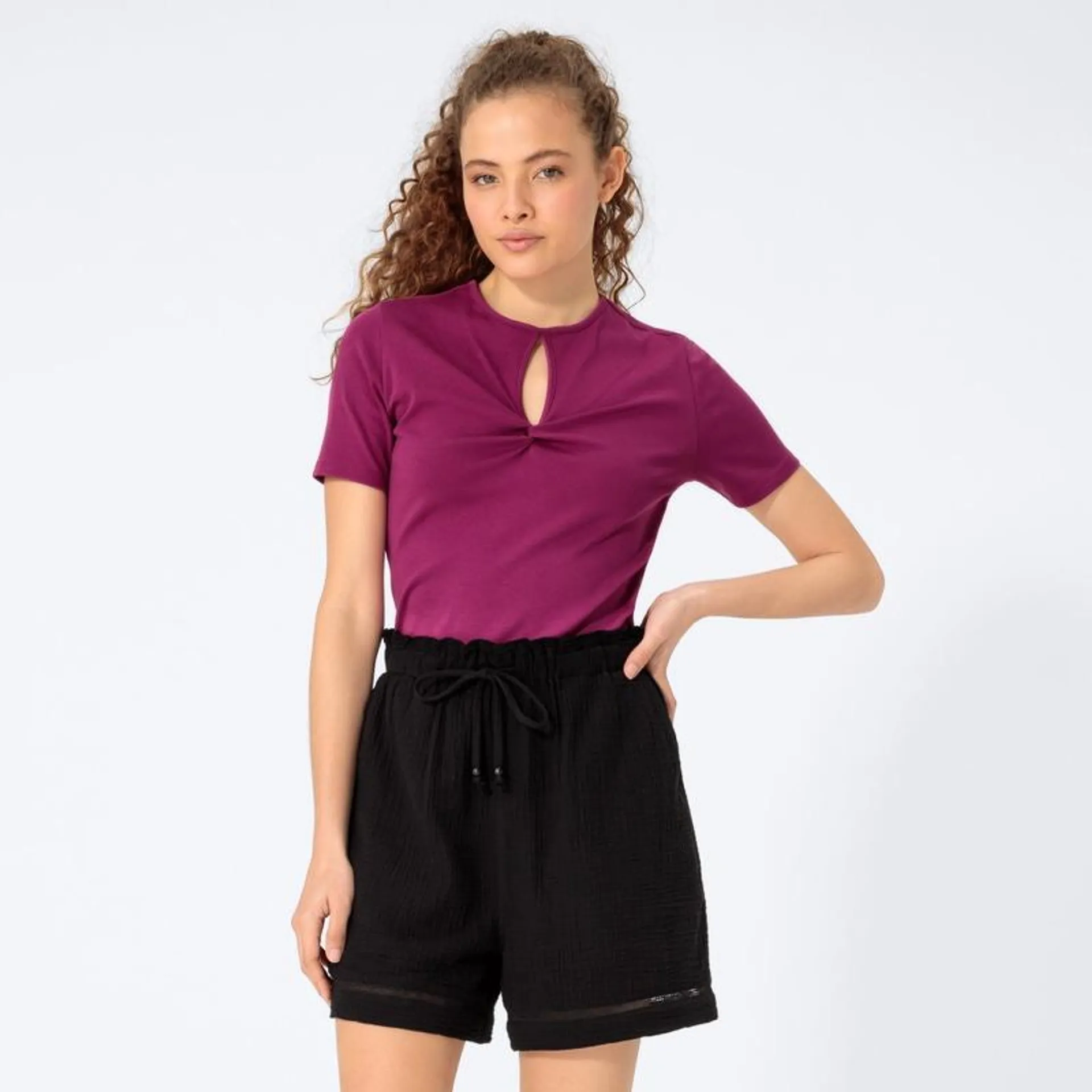 Damen-Shorts aus Musselin