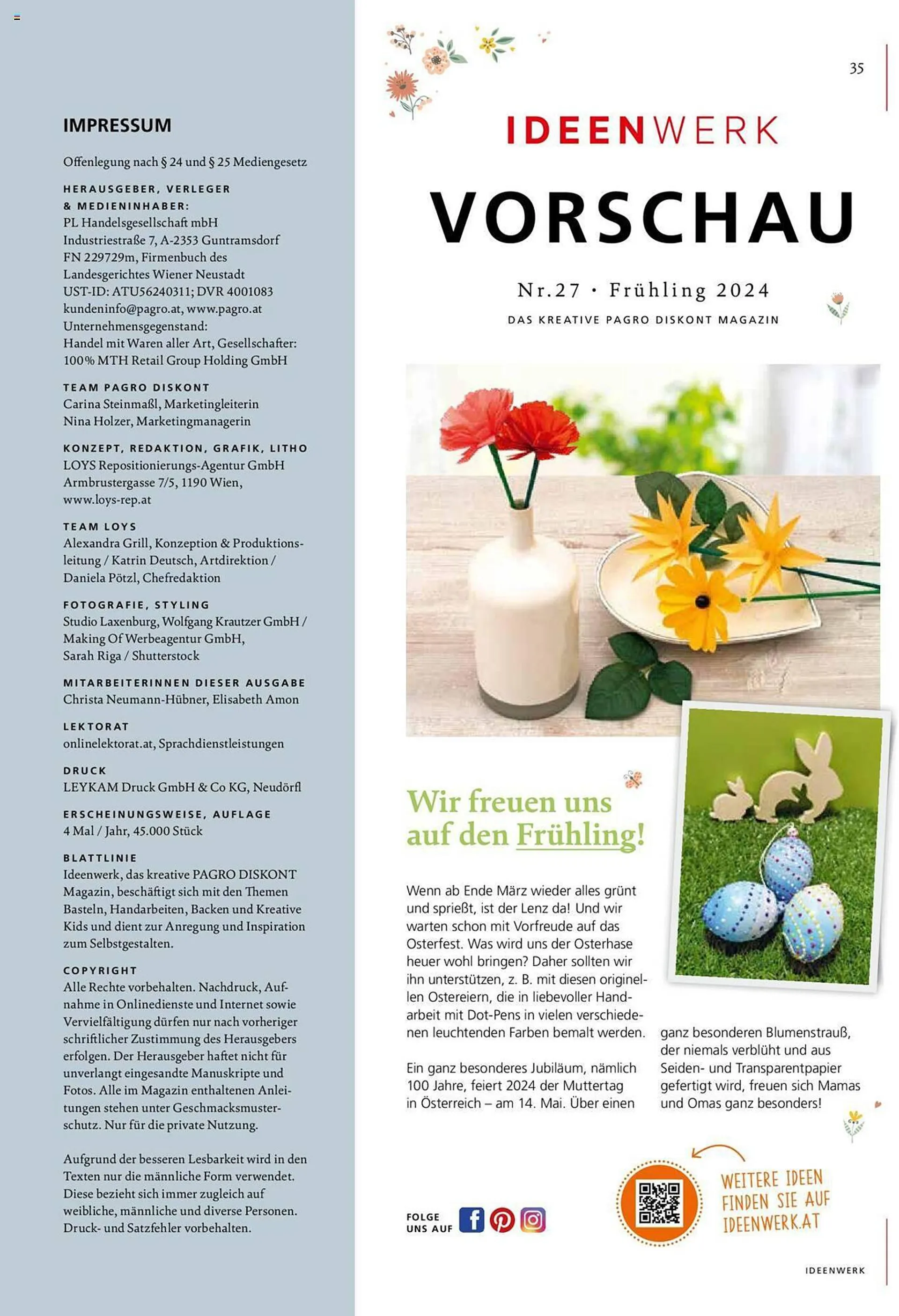 Pagro Diskont Flugblatt von 1. Dezember bis 29. Februar 2024 - Flugblätt seite  35