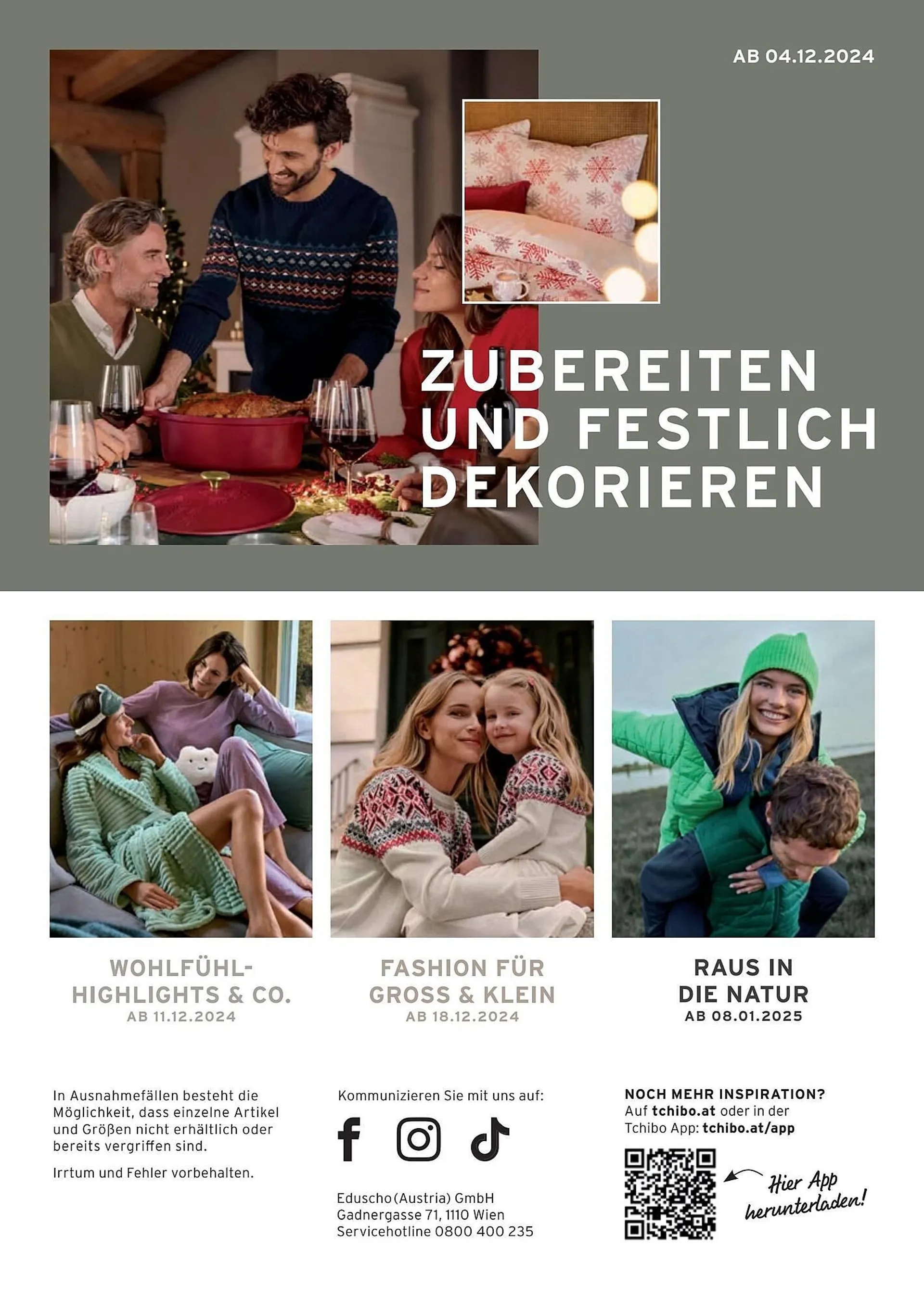 Tchibo Eduscho Flugblatt von 27. November bis 2. Jänner 2025 - Flugblätt seite  34