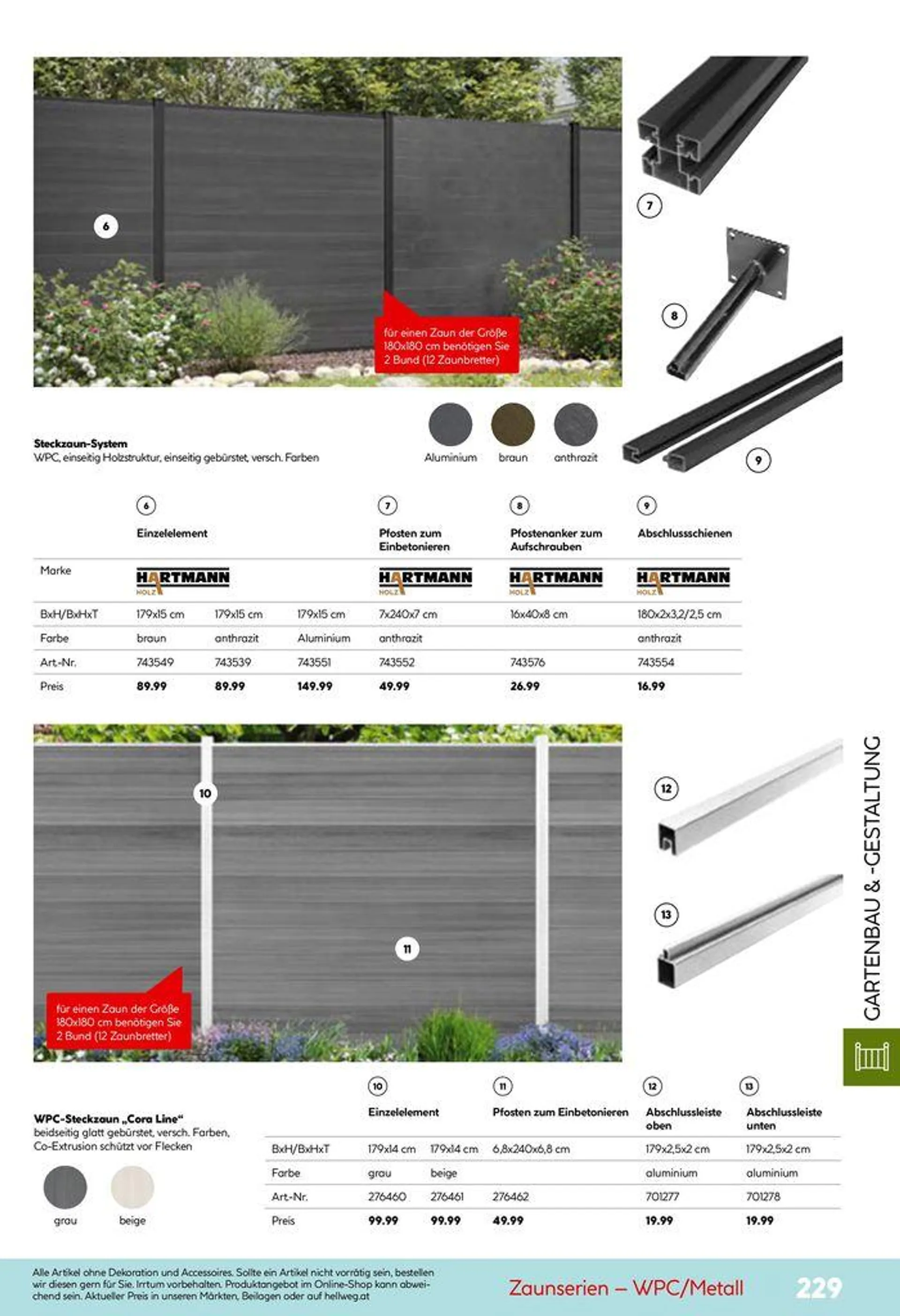 Gartenkatalog 2024 von 28. Mai bis 31. Dezember 2024 - Flugblätt seite  229