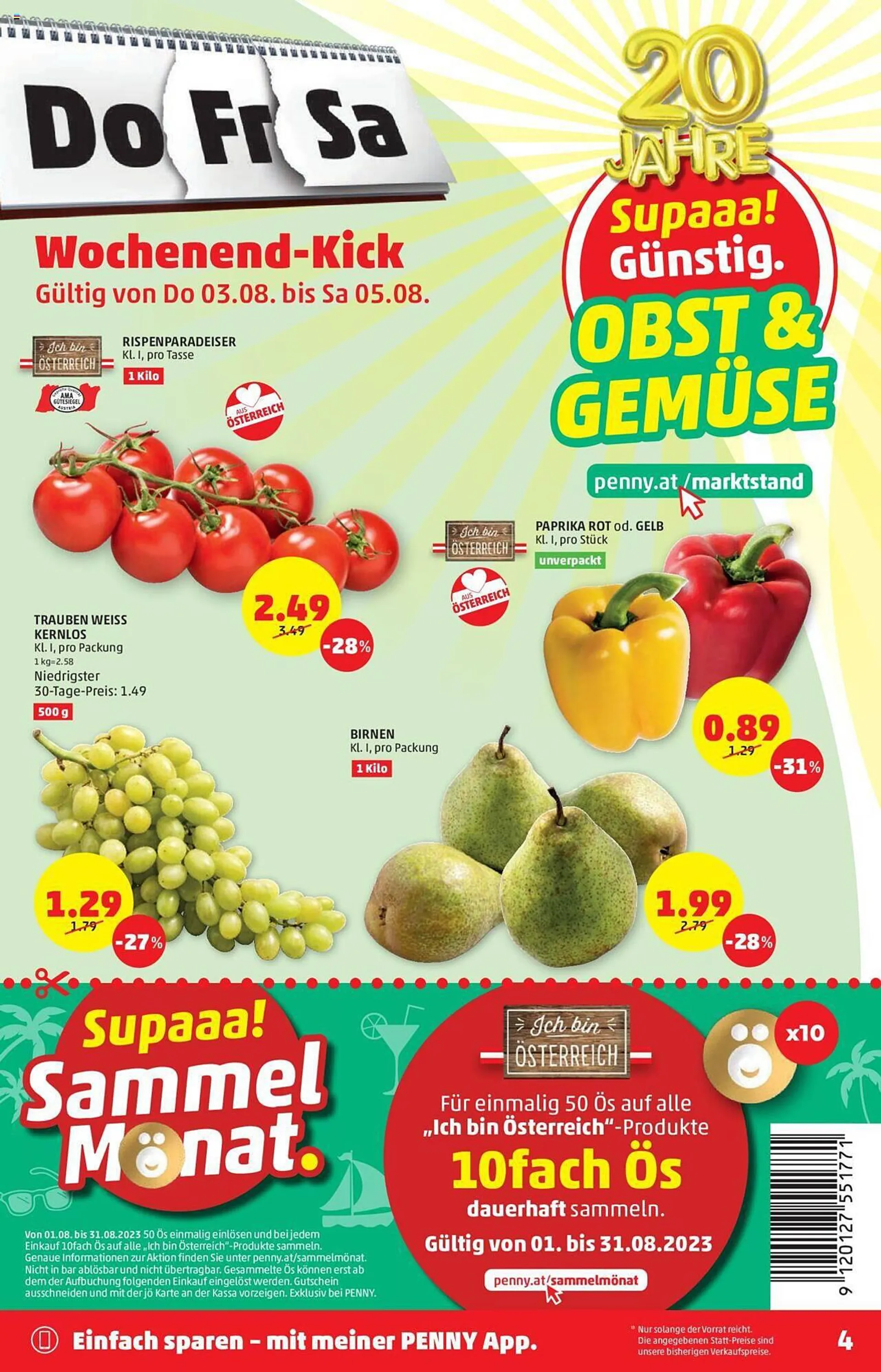 PENNY Flugblatt von 3. August bis 9. August 2023 - Flugblätt seite  4