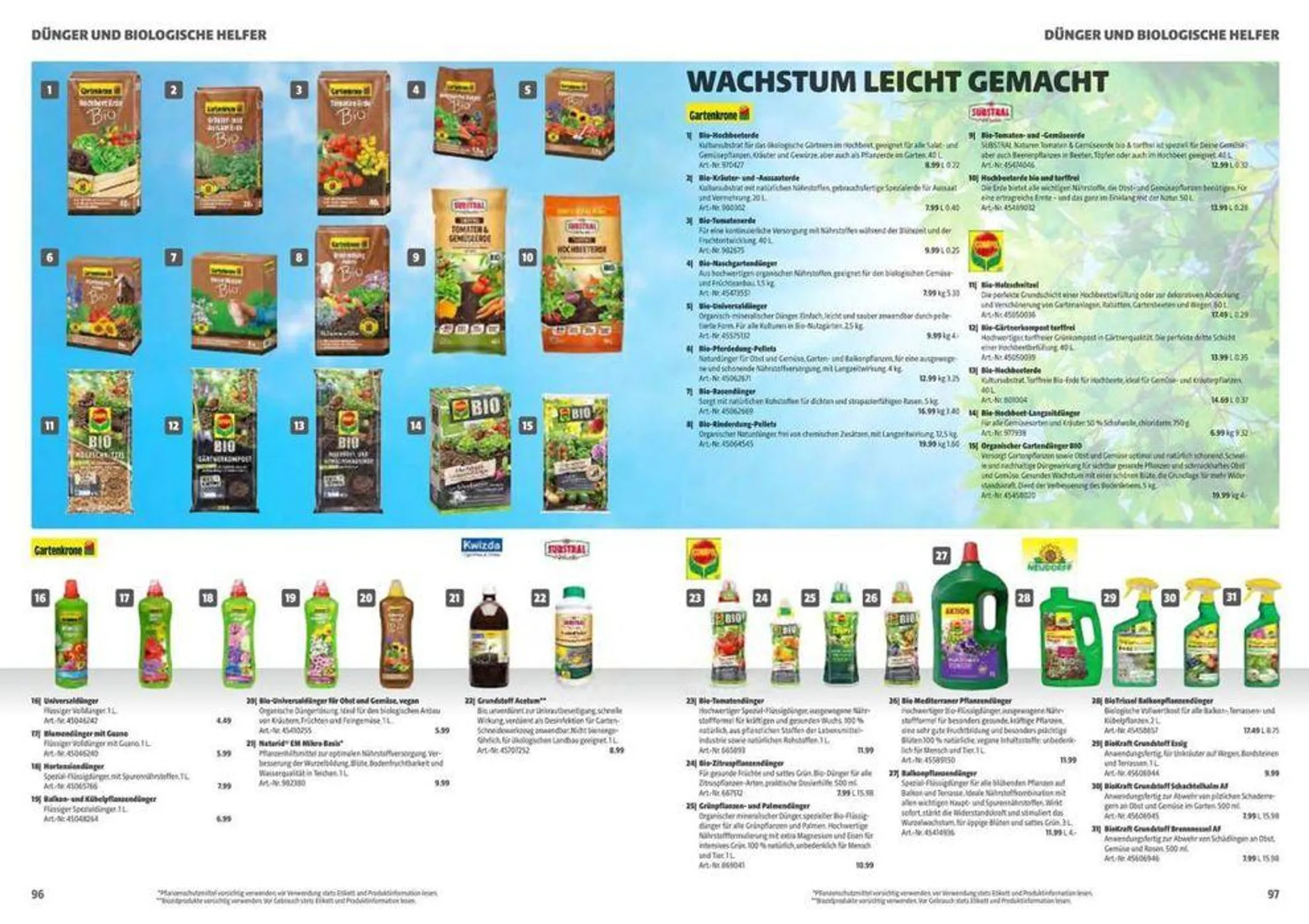 Katalog 2024 GARTENJAHR von 4. März bis 31. Dezember 2024 - Flugblätt seite  98