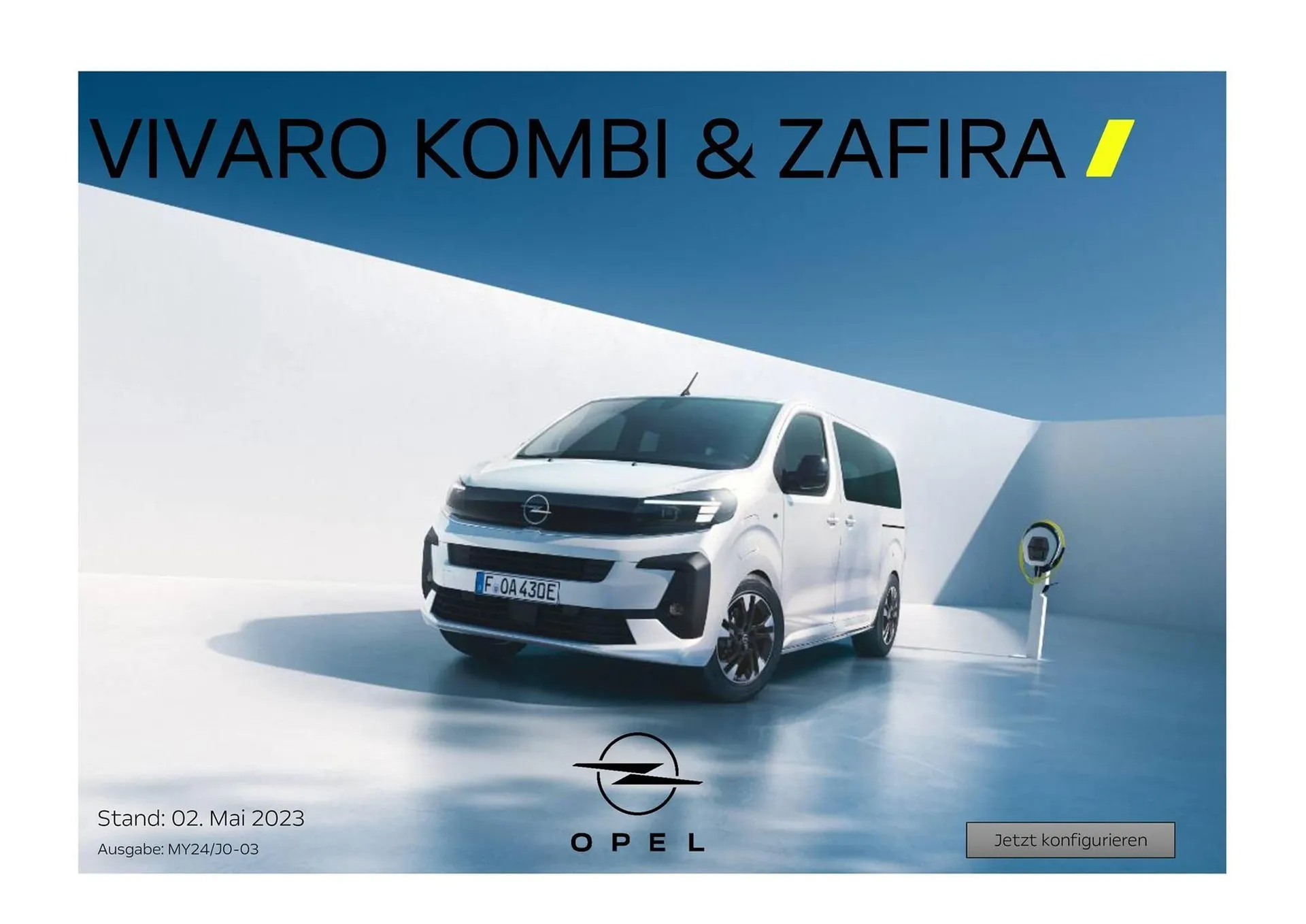 Opel Kombi & Zafira Flugblatt - 1