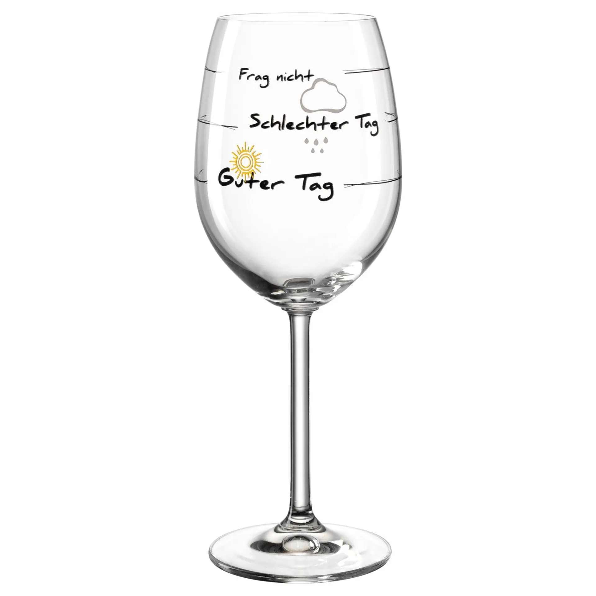 Weinglas PRESENTE 460 ml 'Guter Tag'