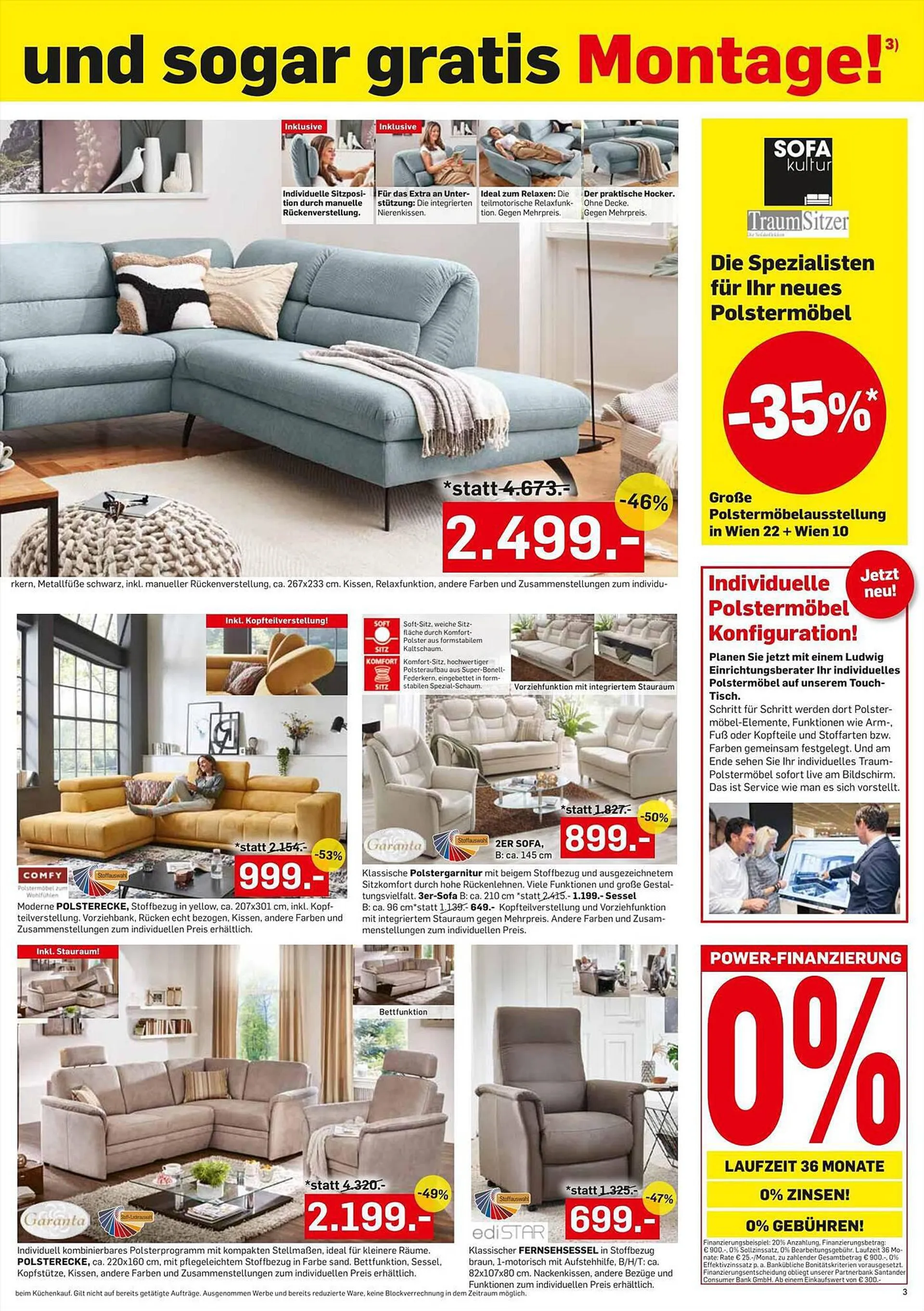 Möbel Ludwig Flugblatt von 18. September bis 23. September 2023 - Flugblätt seite  3