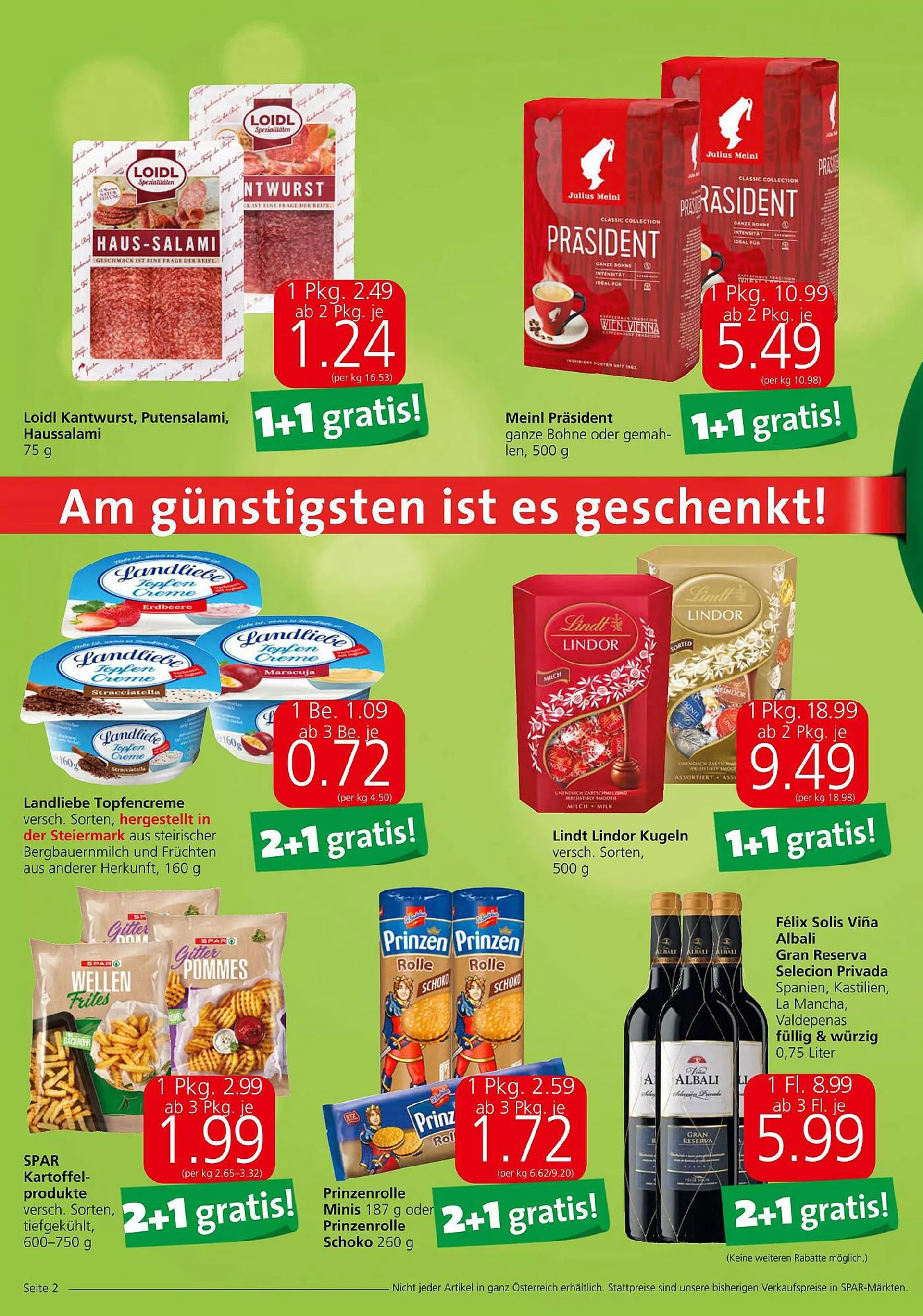 Spar Flugblatt von 21. September bis 27. September 2023 - Flugblätt seite  2