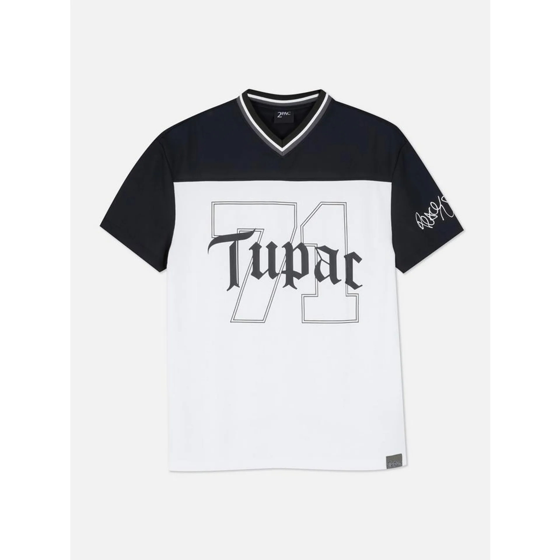 „Tupac“ T-Shirt in Mesh-Optik