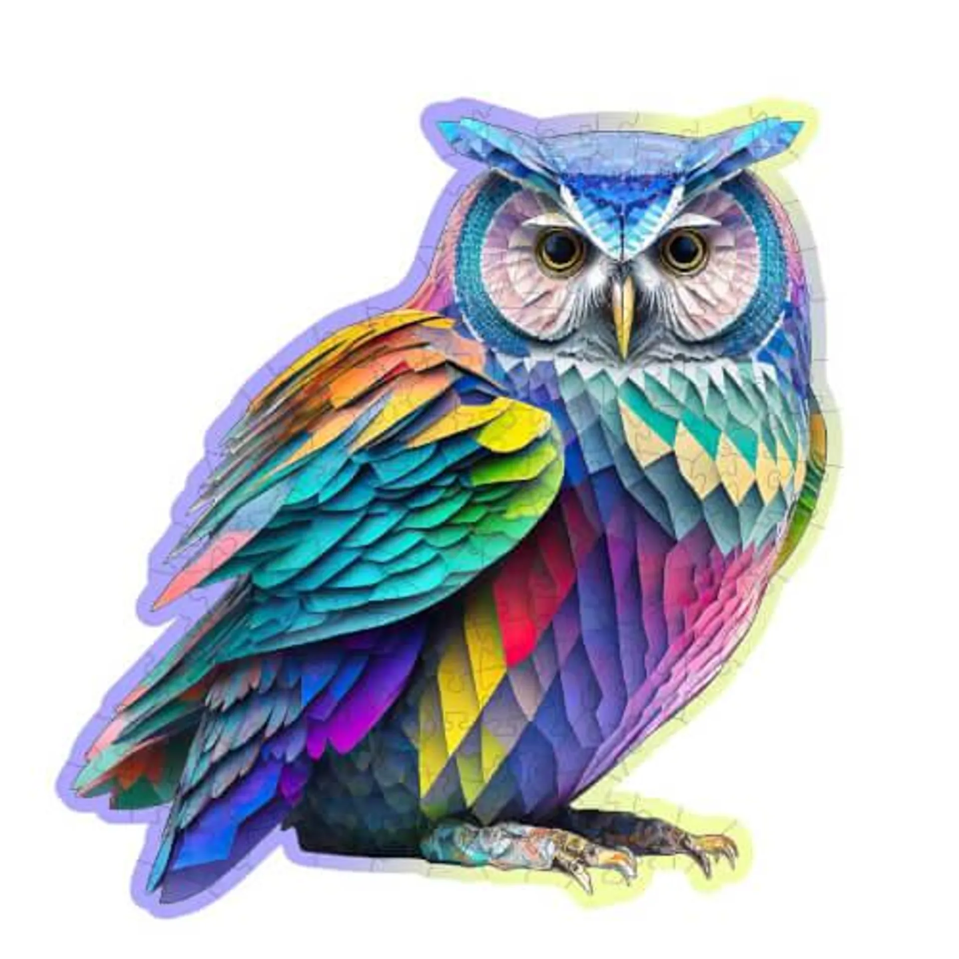 Wooden City: Wooden Puzzle Trendy Owl