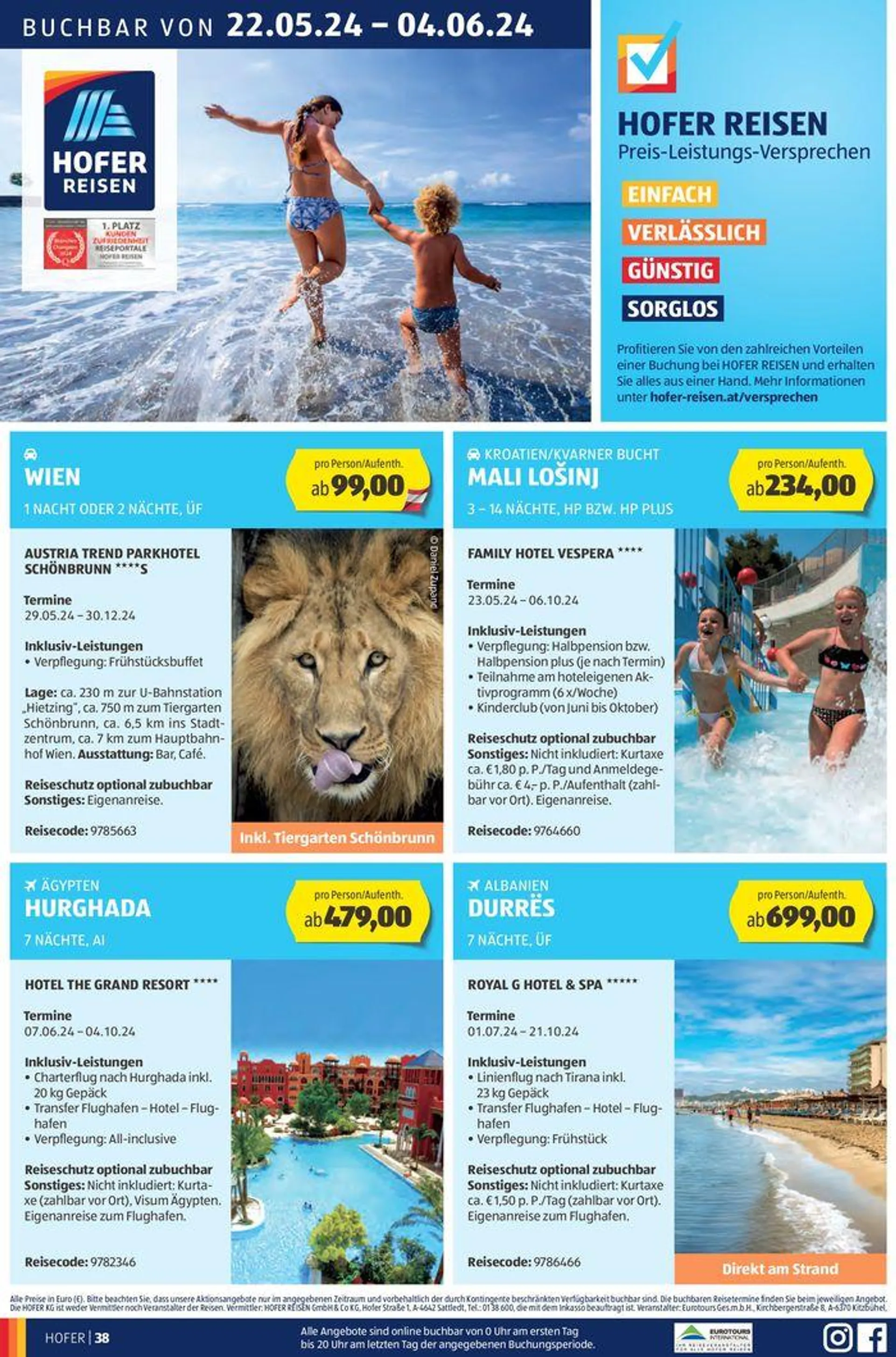 Blättern Sie online im HOFER Flugblatt von 22. Mai bis 5. Juni 2024 - Flugblätt seite  42