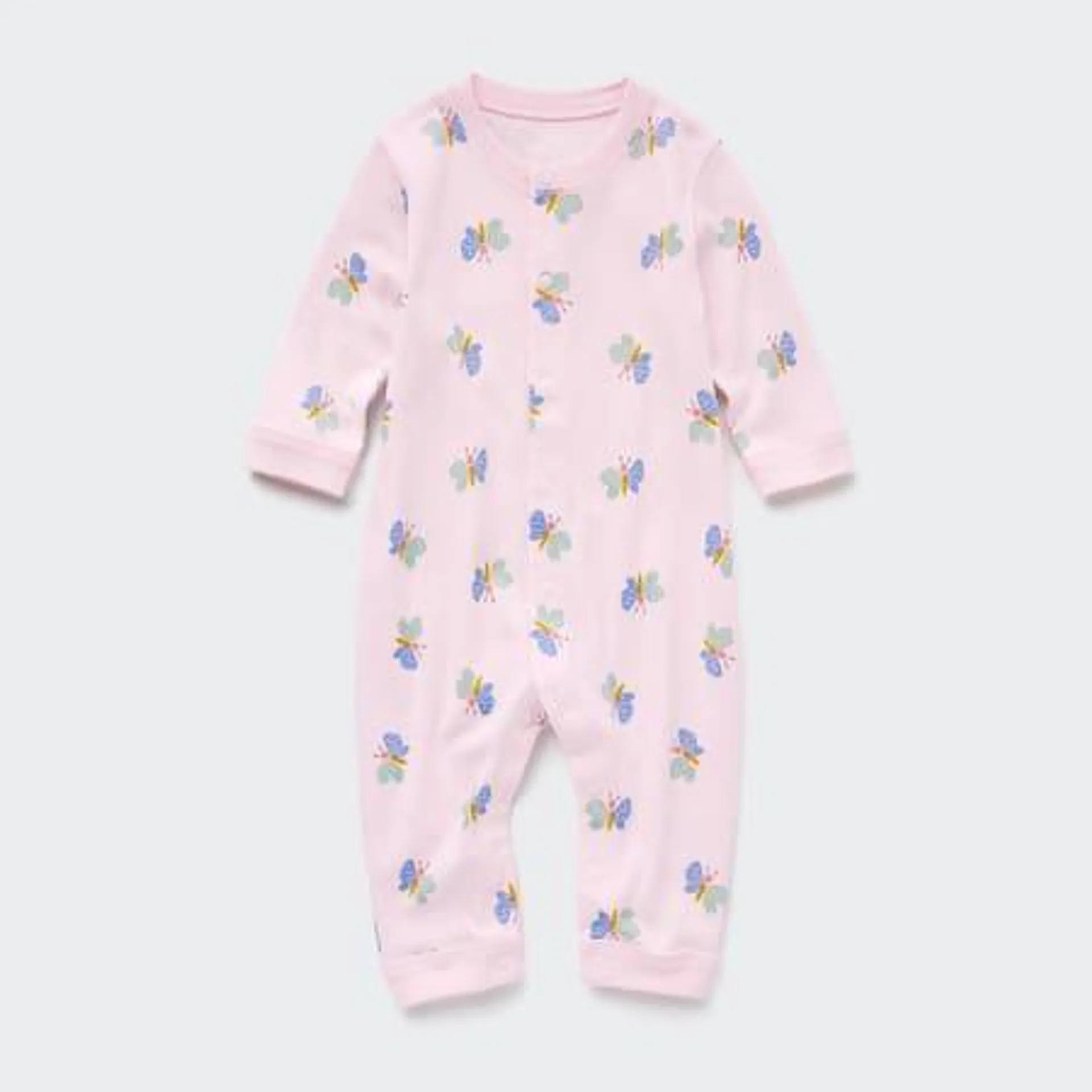 Newborn Joy of Print Ribbed Long Sleeved One Piece Outfit