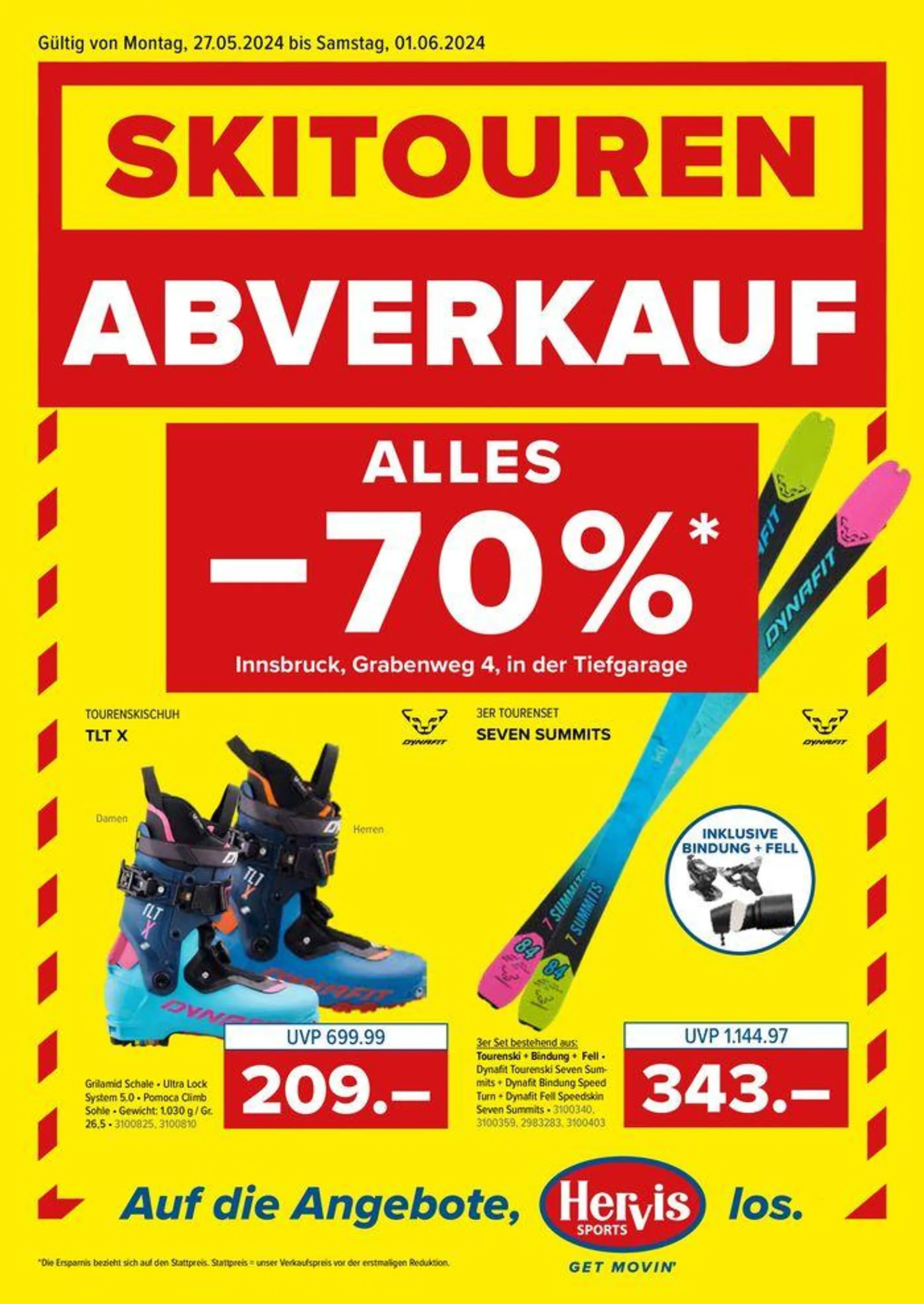 Flugblatt Hervis von 27. Mai bis 10. Juni 2024 - Flugblätt seite  1