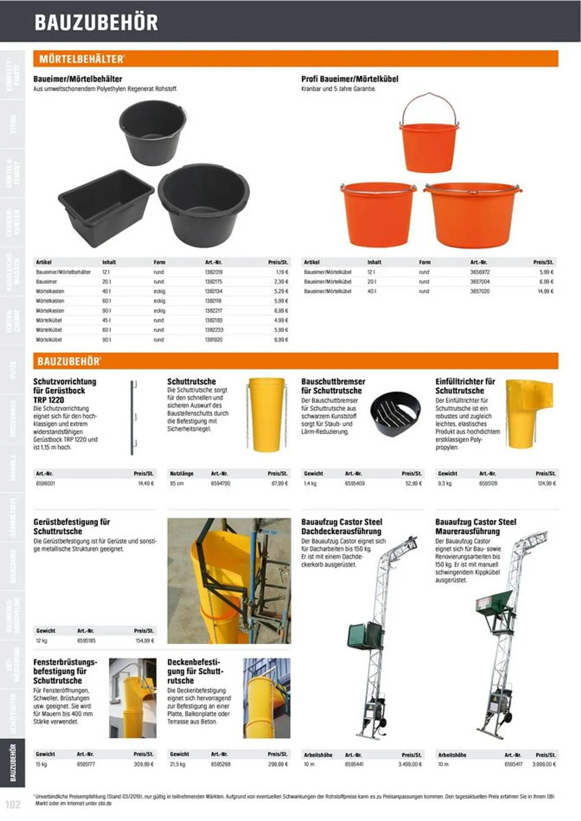 OBI Flugblatt von 10. November bis 27. Oktober 2025 - Flugblätt seite  102
