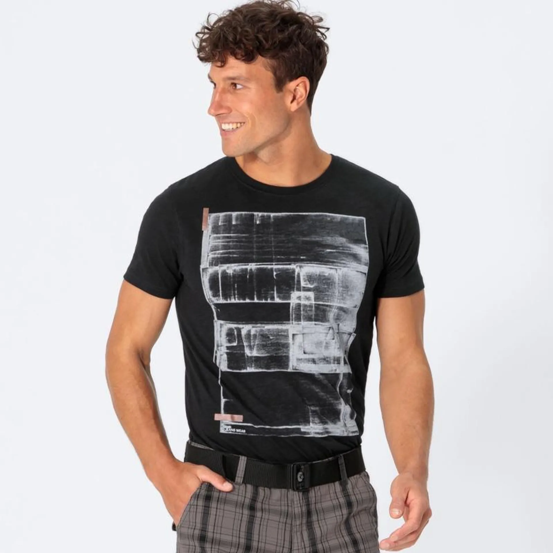 Herren-T-Shirt mit großem Aufdruck