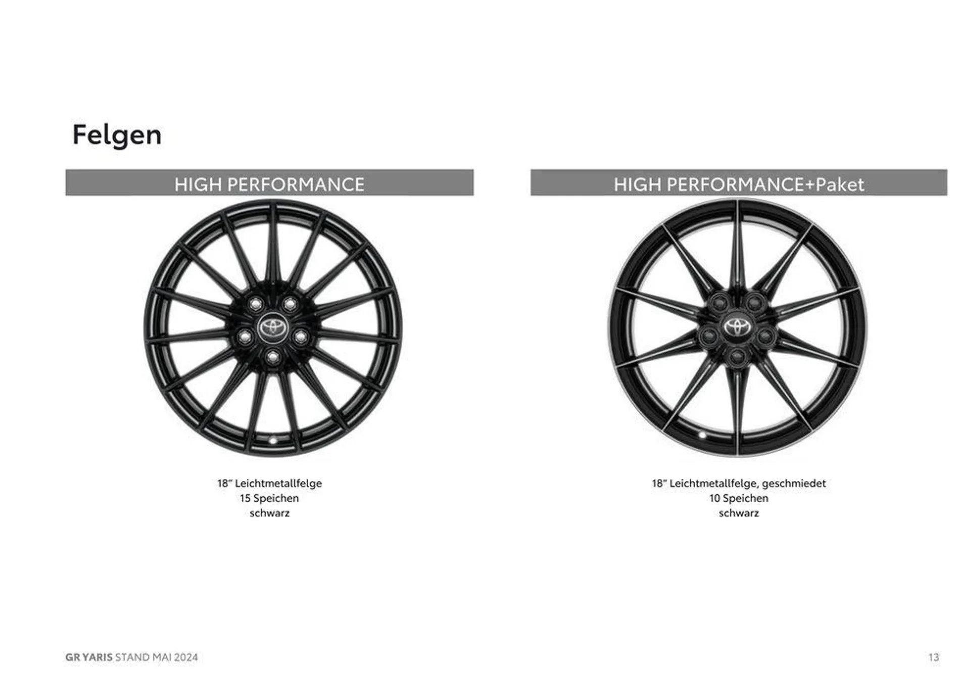 Toyota GR Yaris von 1. Mai bis 1. Mai 2025 - Flugblätt seite  13