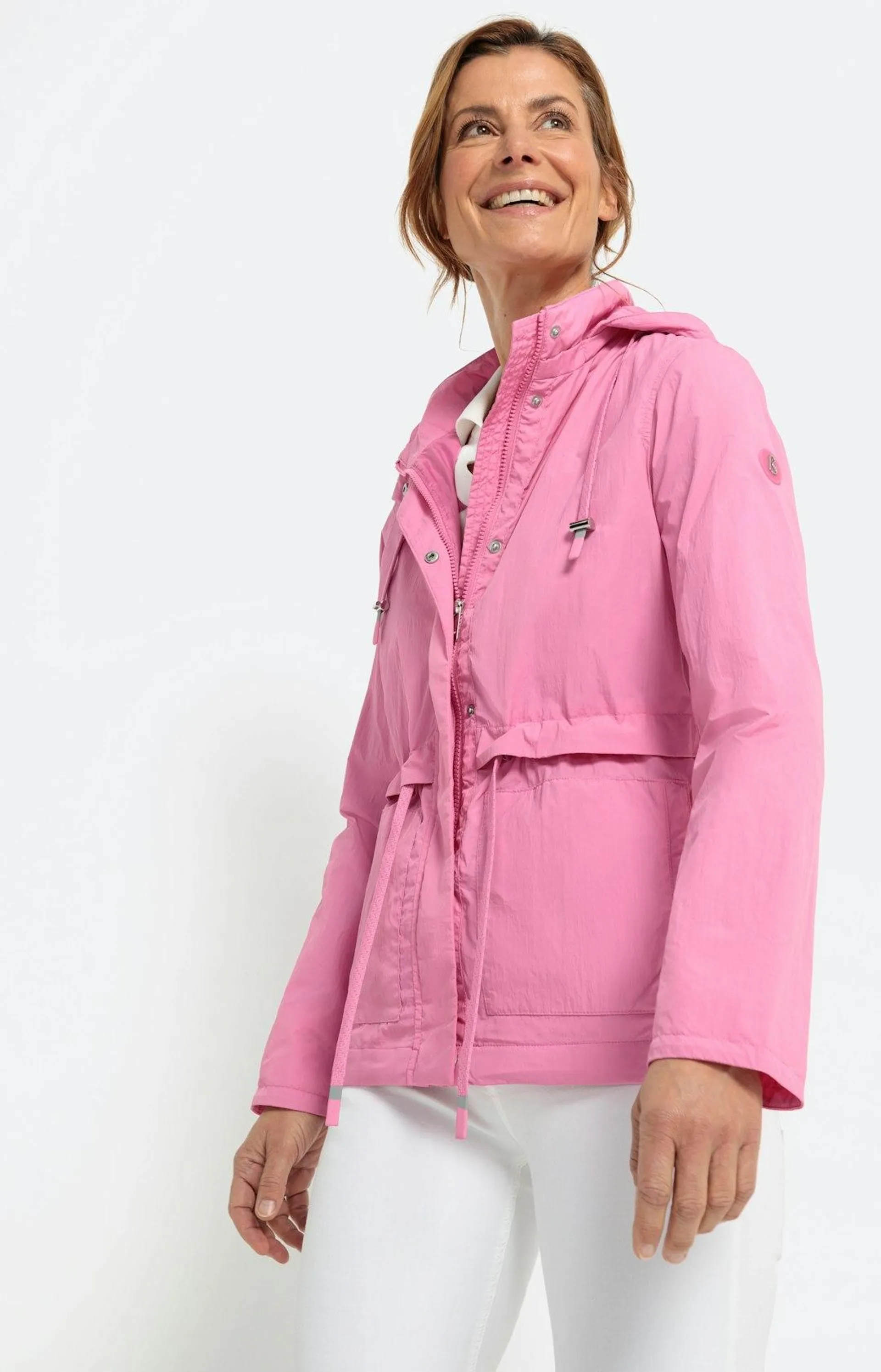 Sommerjacke mit abnehmbarer Kapuze