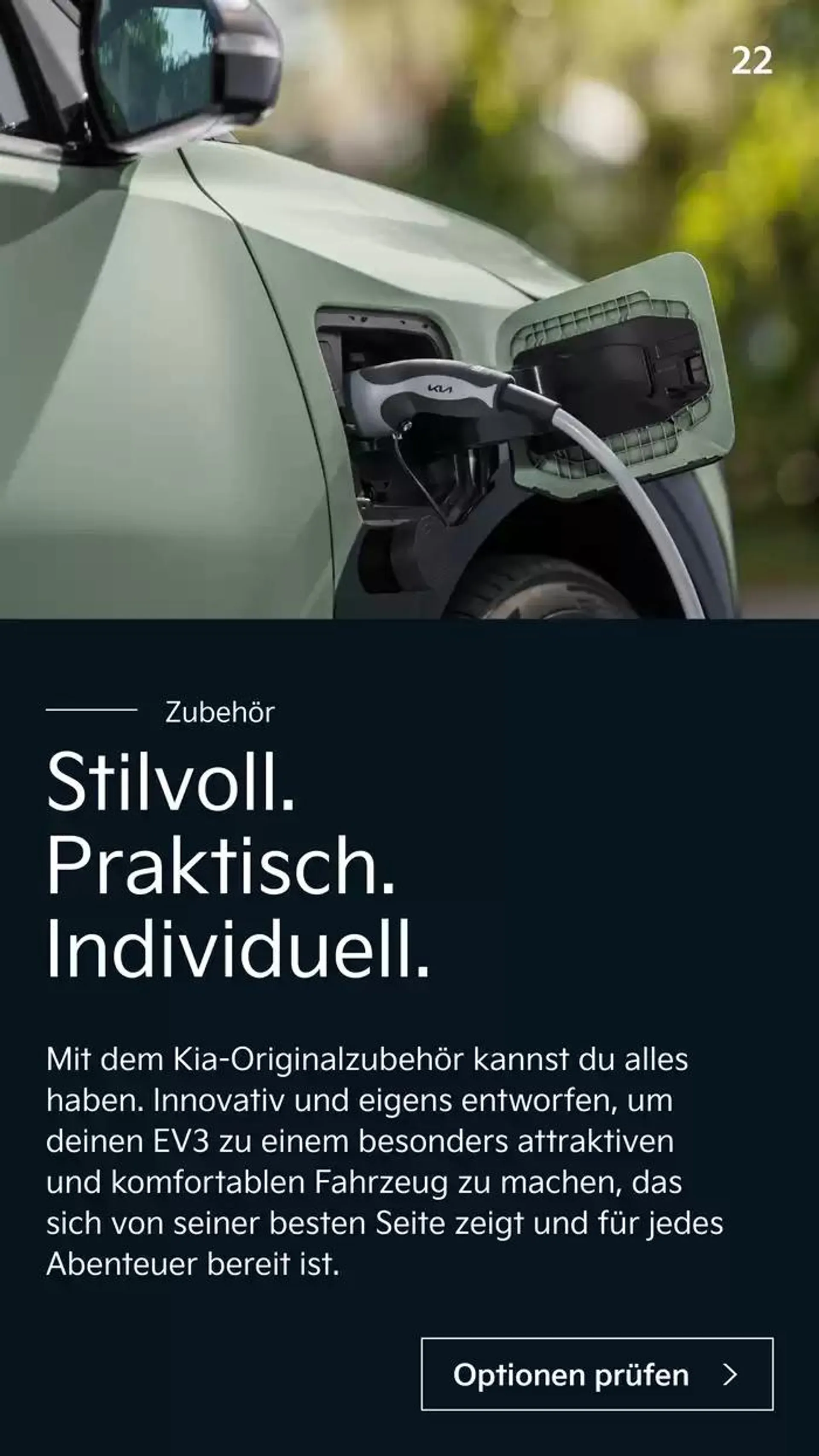 Kia EV3 von 10. Oktober bis 10. Oktober 2025 - Flugblätt seite  22