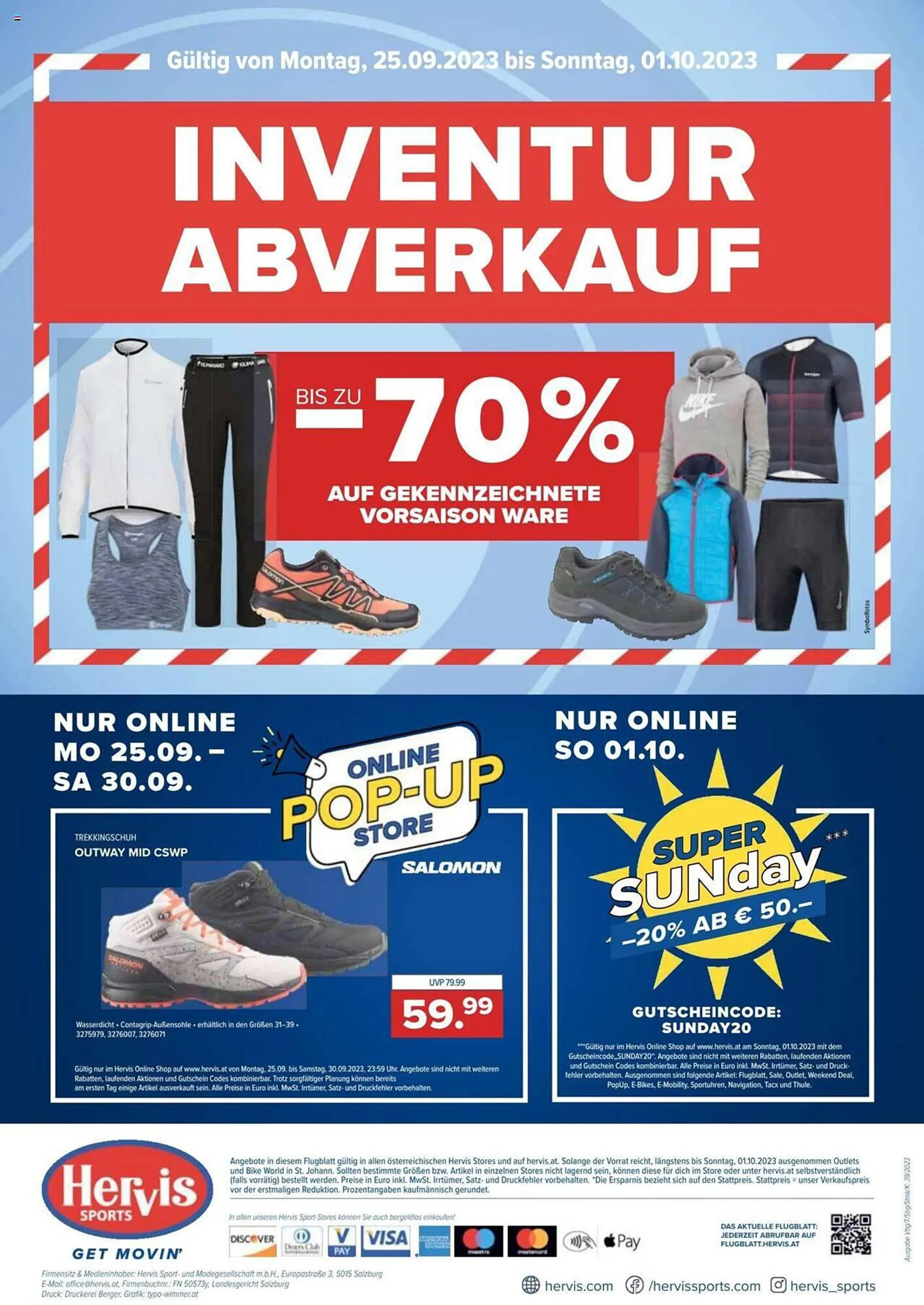 Hervis Flugblatt von 25. September bis 1. Oktober 2023 - Flugblätt seite  8