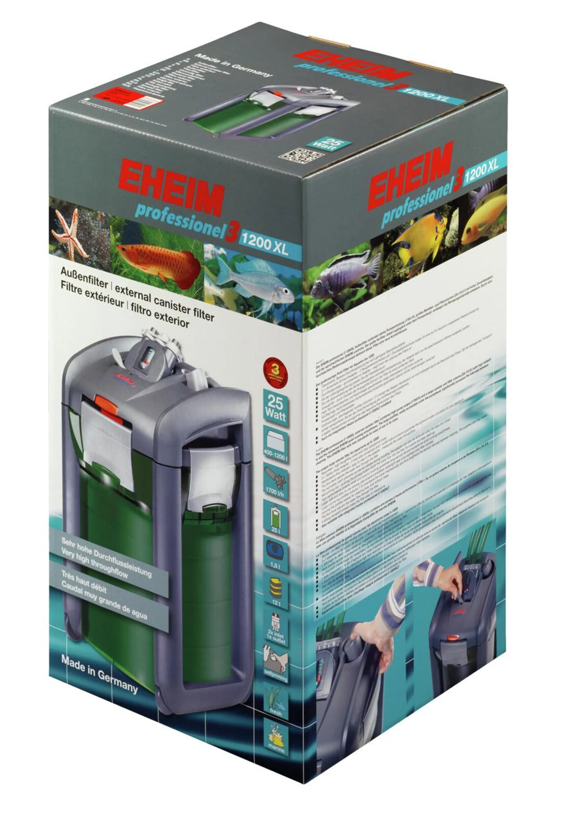 Eheim professionel 3 1200XL Aquarium Außenfilter 1200XL