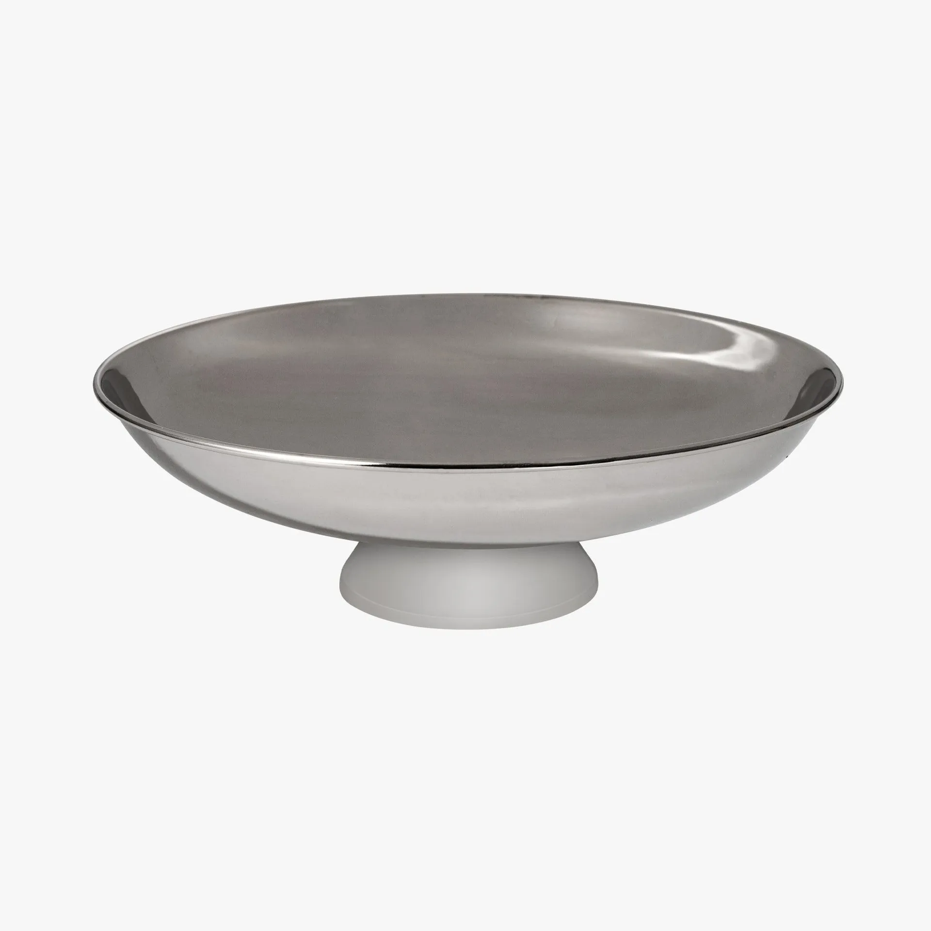 LINOR Schale auf Fuß silber