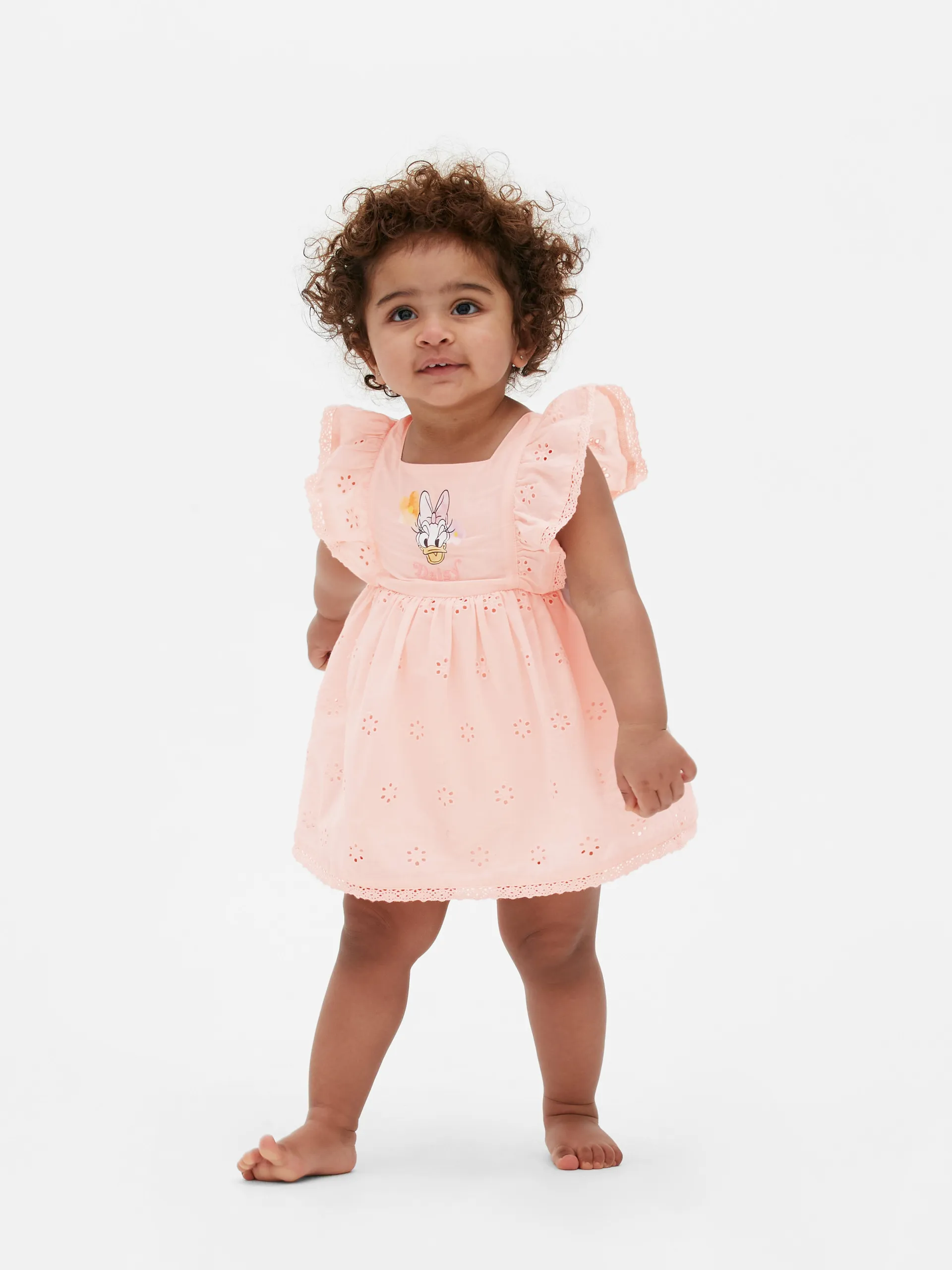 „Disneys Daisy Duck“ Kleid mit Lochstickerei