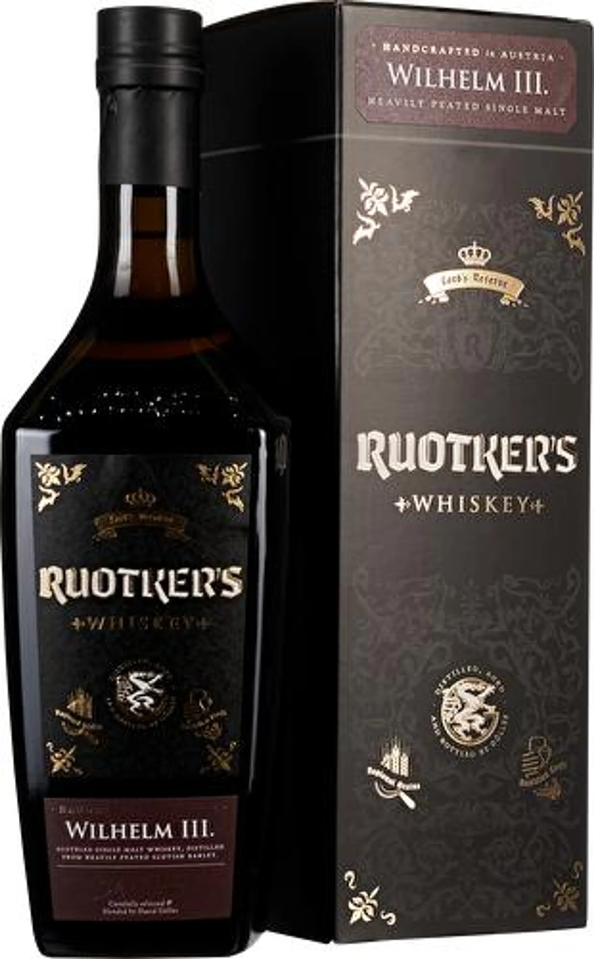 Single Malt Whisky Ruotkers Wilhelm III. 0,7 Liter im Geschenkkarton