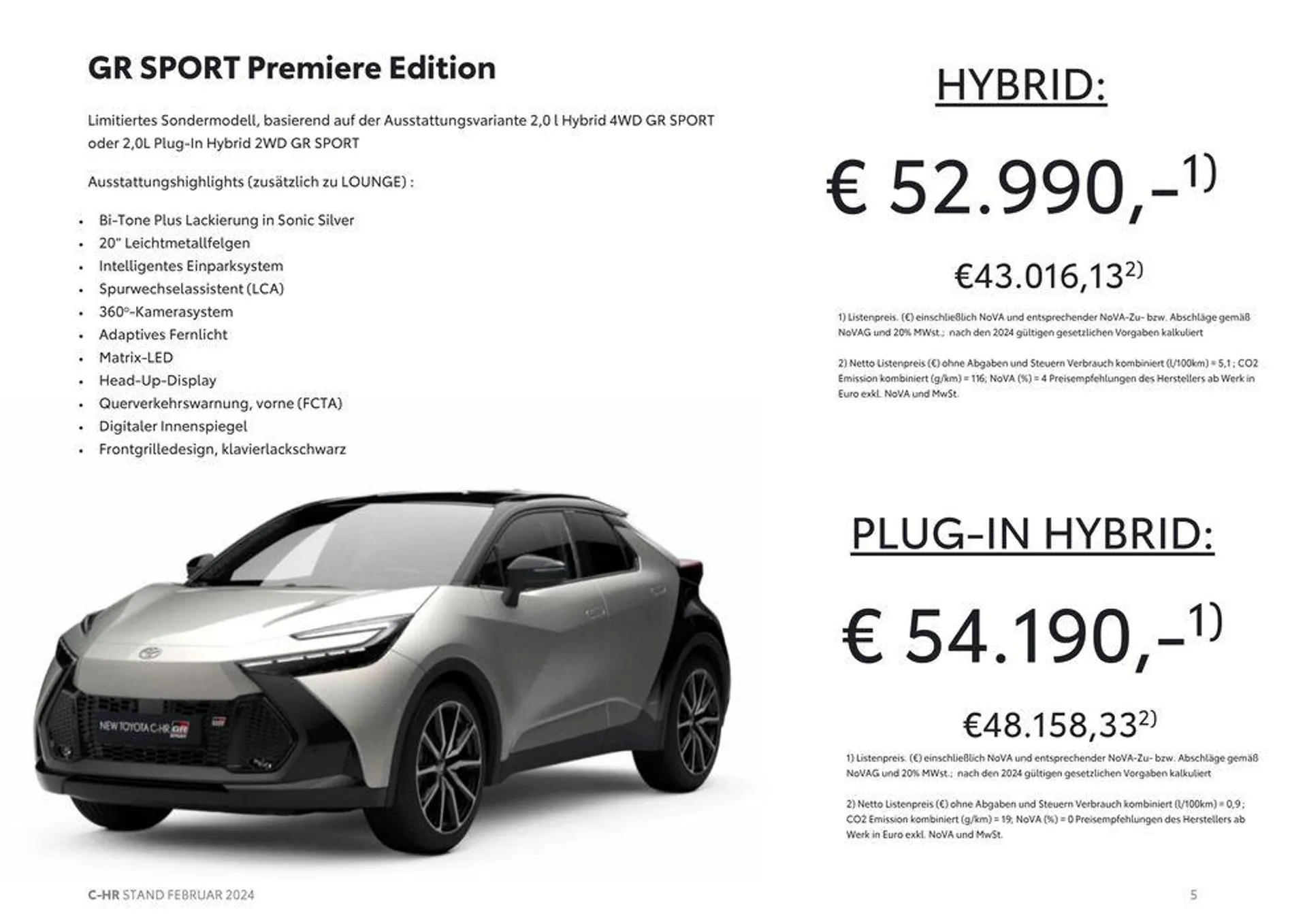 Der neue Toyota C-HR  von 16. März bis 16. März 2025 - Flugblätt seite  5