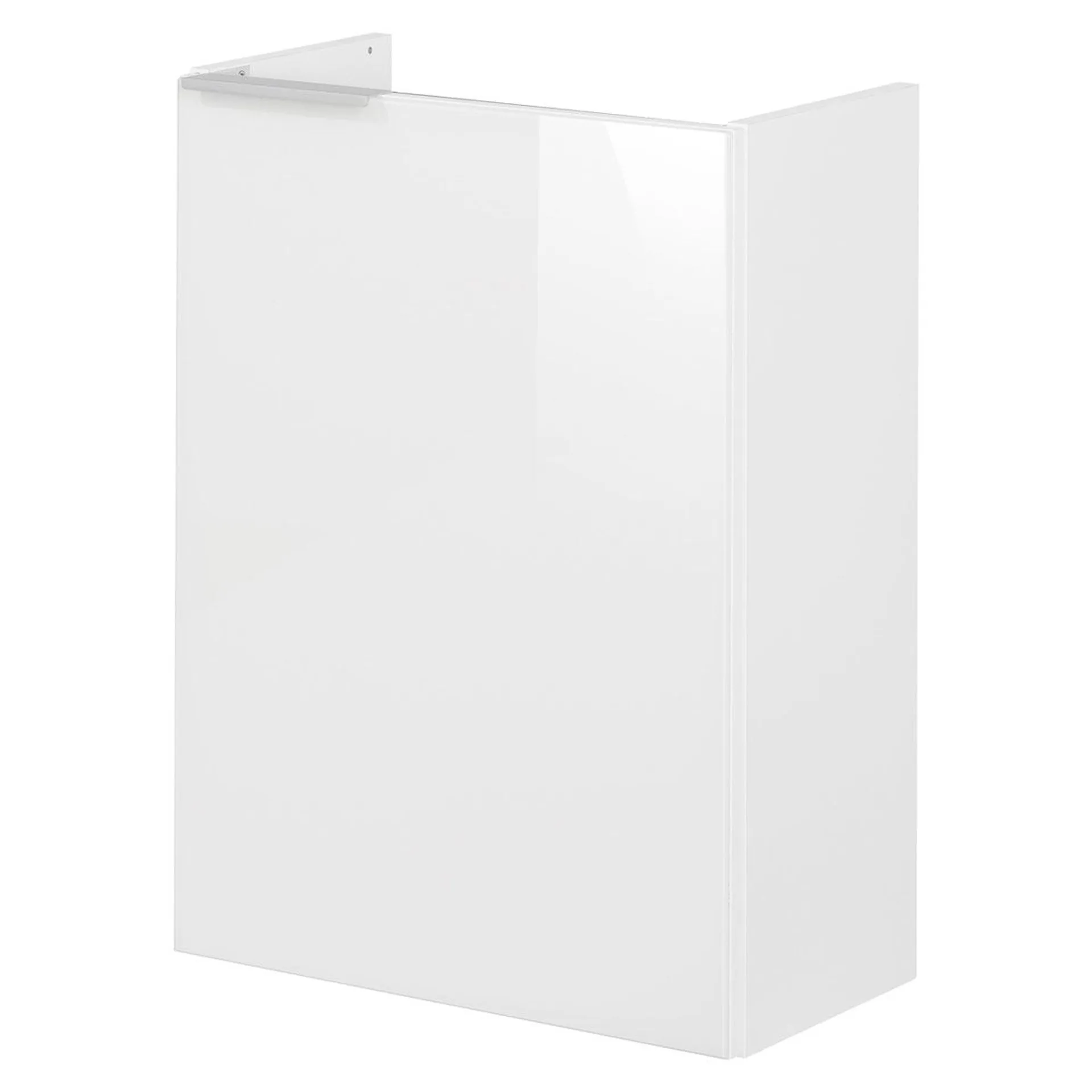 Fackelmann Gäste-WC Waschtischunterschrank rechts SBC 440 x 600 x 243 mm weiß/lackiertes Glas Weiß