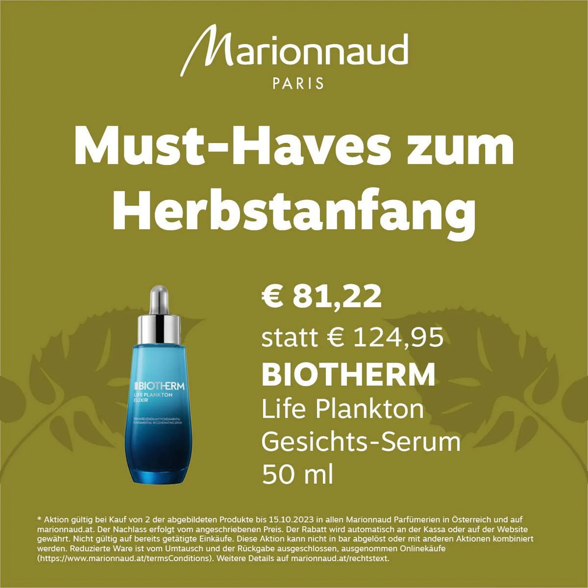 Marionnaud Flugblatt von 22. September bis 15. Oktober 2023 - Flugblätt seite  5